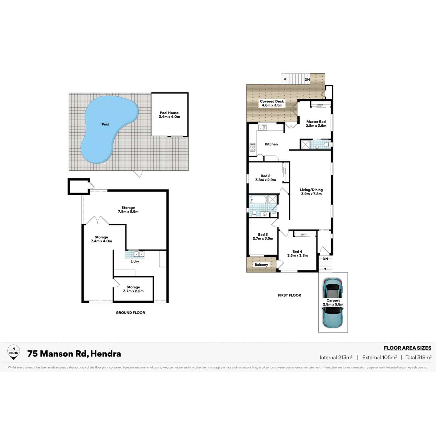 Floorplan of Homely house listing, 75 Manson Road, Hendra QLD 4011