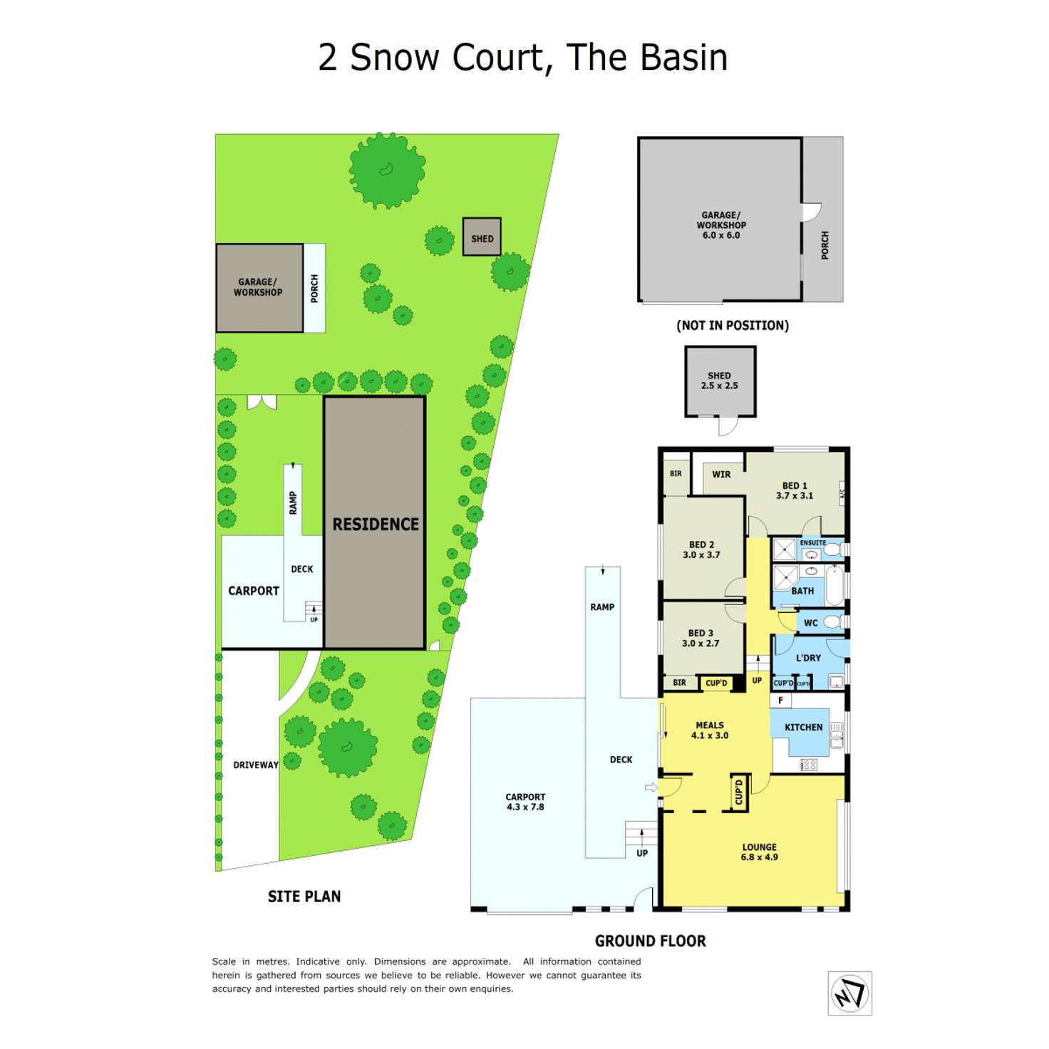 Floorplan of Homely house listing, 2 Snow Court, The Basin VIC 3154