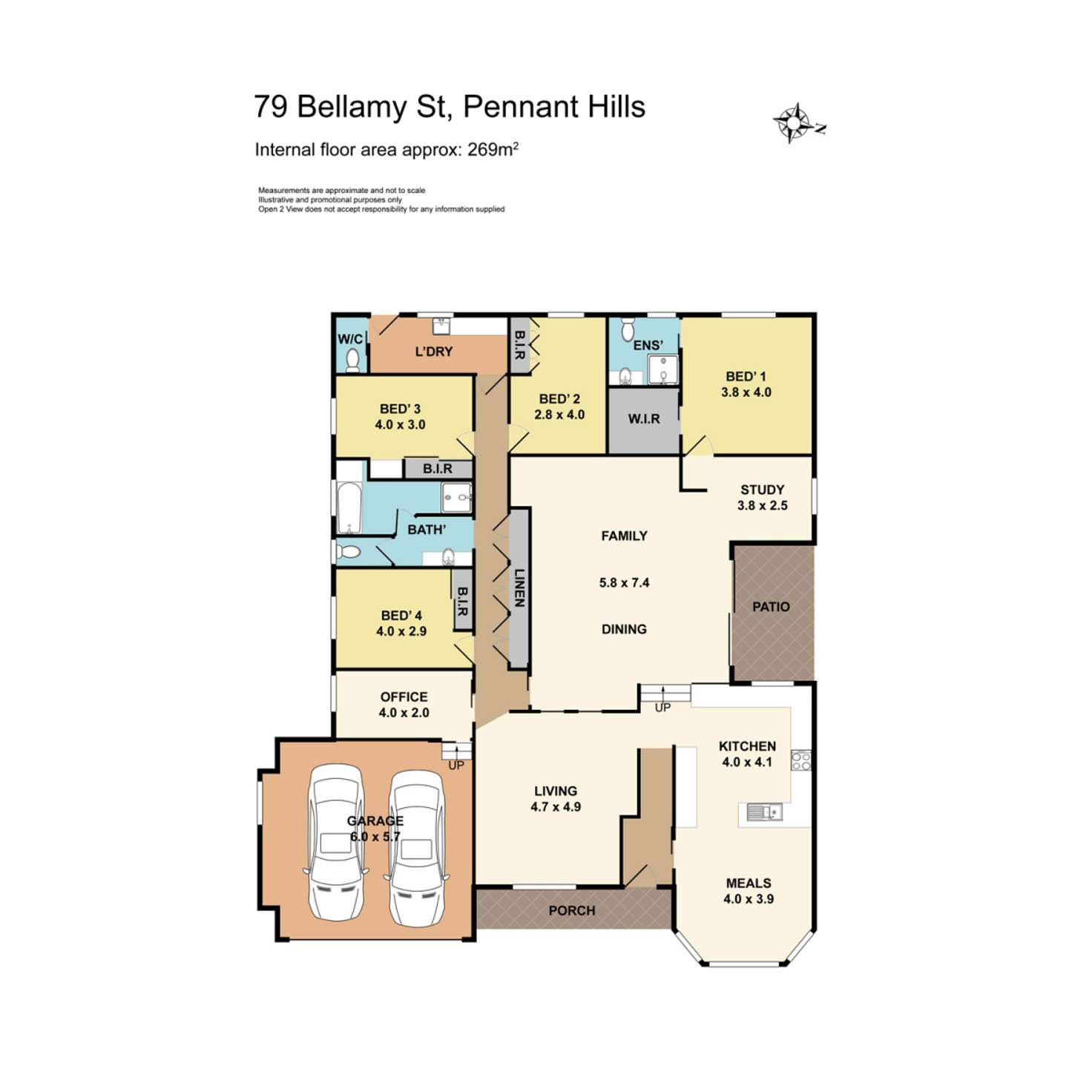 Floorplan of Homely house listing, 79 Bellamy Street, Pennant Hills NSW 2120