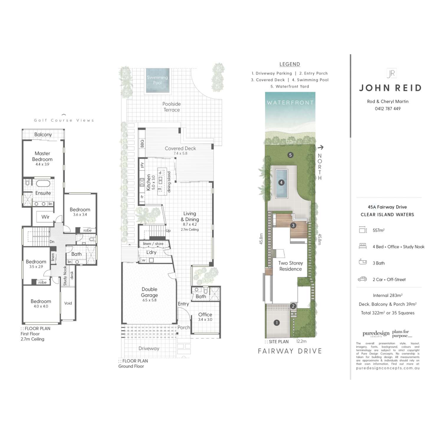 Floorplan of Homely house listing, 1 & 2/45 Fairway Drive, Clear Island Waters QLD 4226