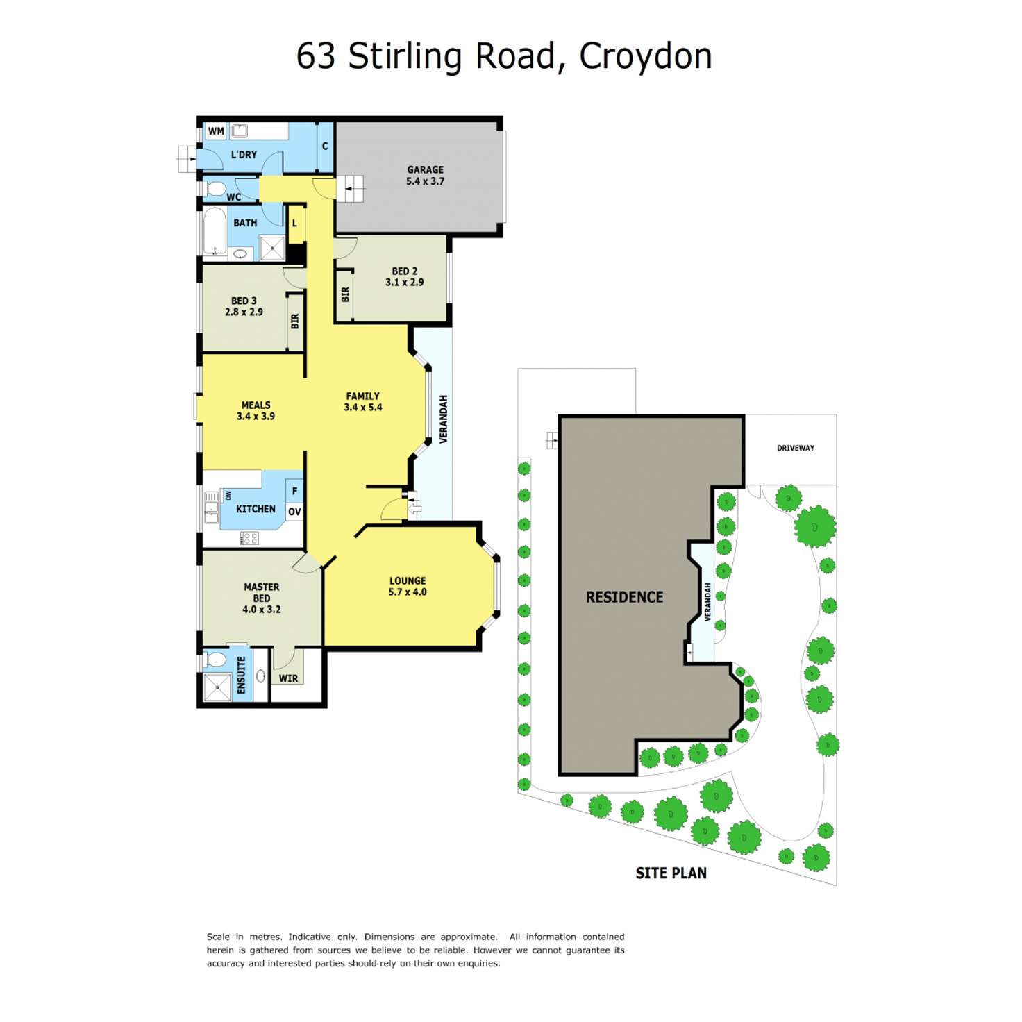 Floorplan of Homely house listing, 63 Stirling Road, Croydon VIC 3136
