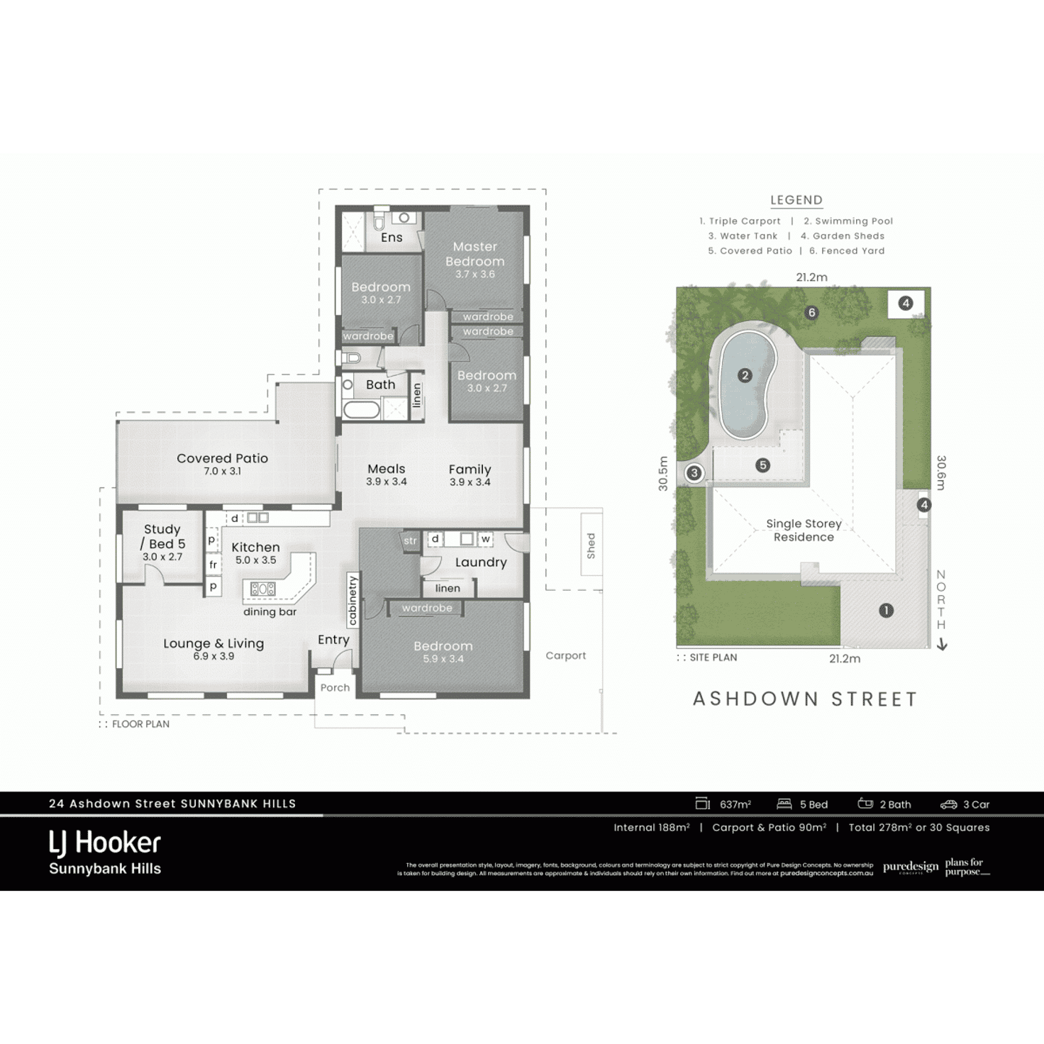 Floorplan of Homely house listing, 24 Ashdown Street, Sunnybank Hills QLD 4109