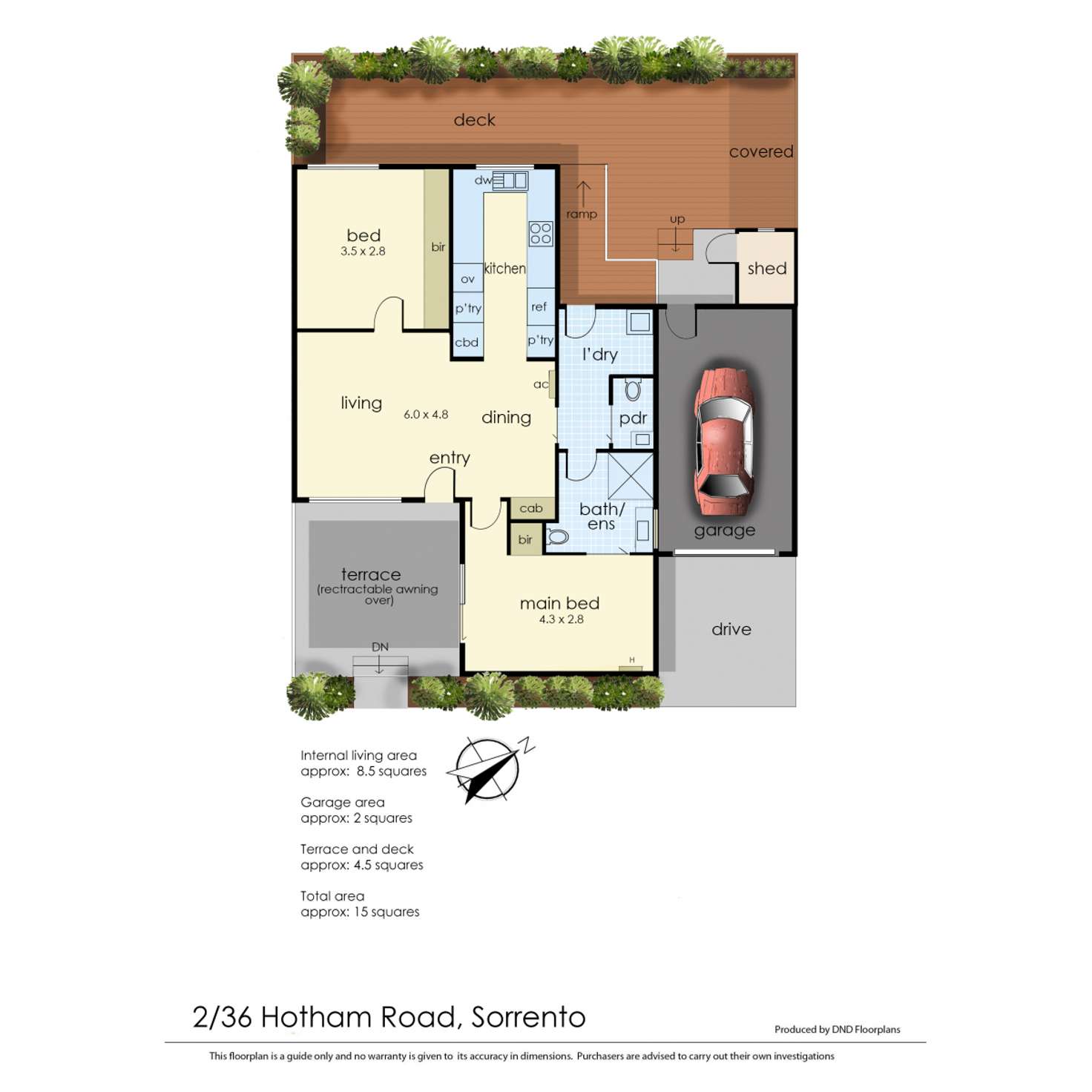 Floorplan of Homely apartment listing, 2/36 Hotham Road, Sorrento VIC 3943