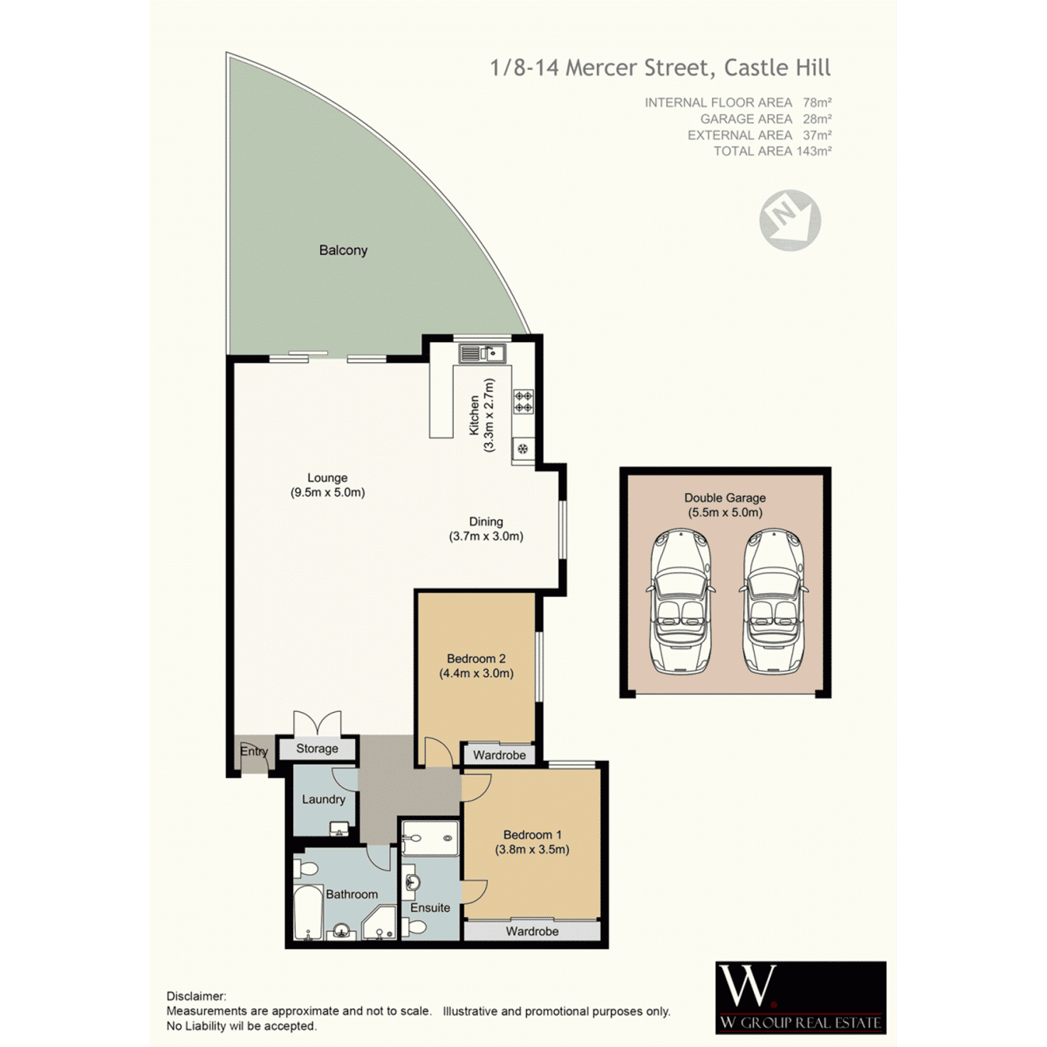 Floorplan of Homely apartment listing, 1/8-14 Mercer Street, Castle Hill NSW 2154
