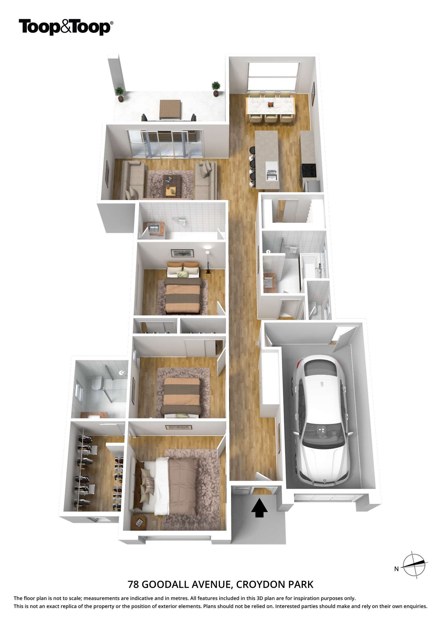 Floorplan of Homely house listing, 78 Goodall Avenue, Croydon Park SA 5008