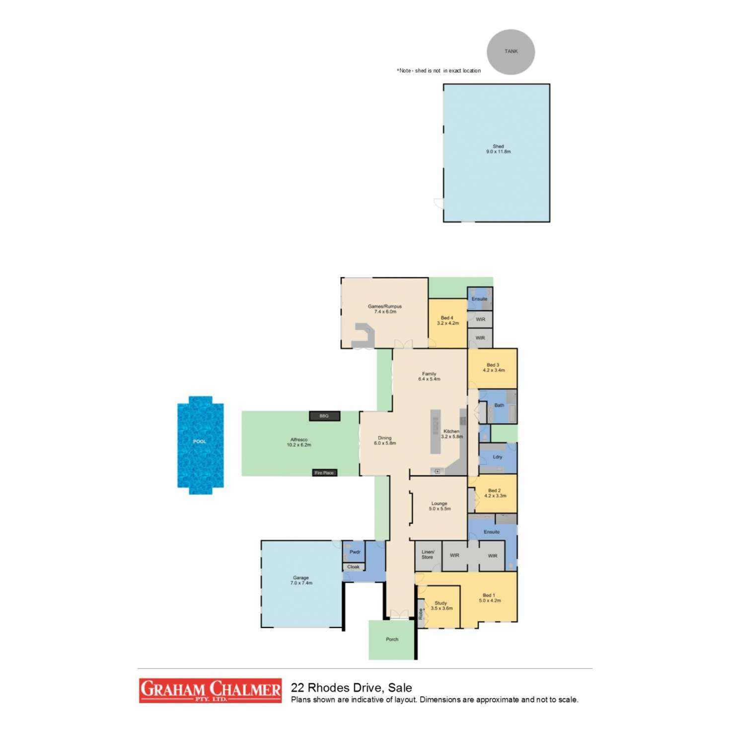 Floorplan of Homely house listing, 22 Rhodes Drive, Sale VIC 3850