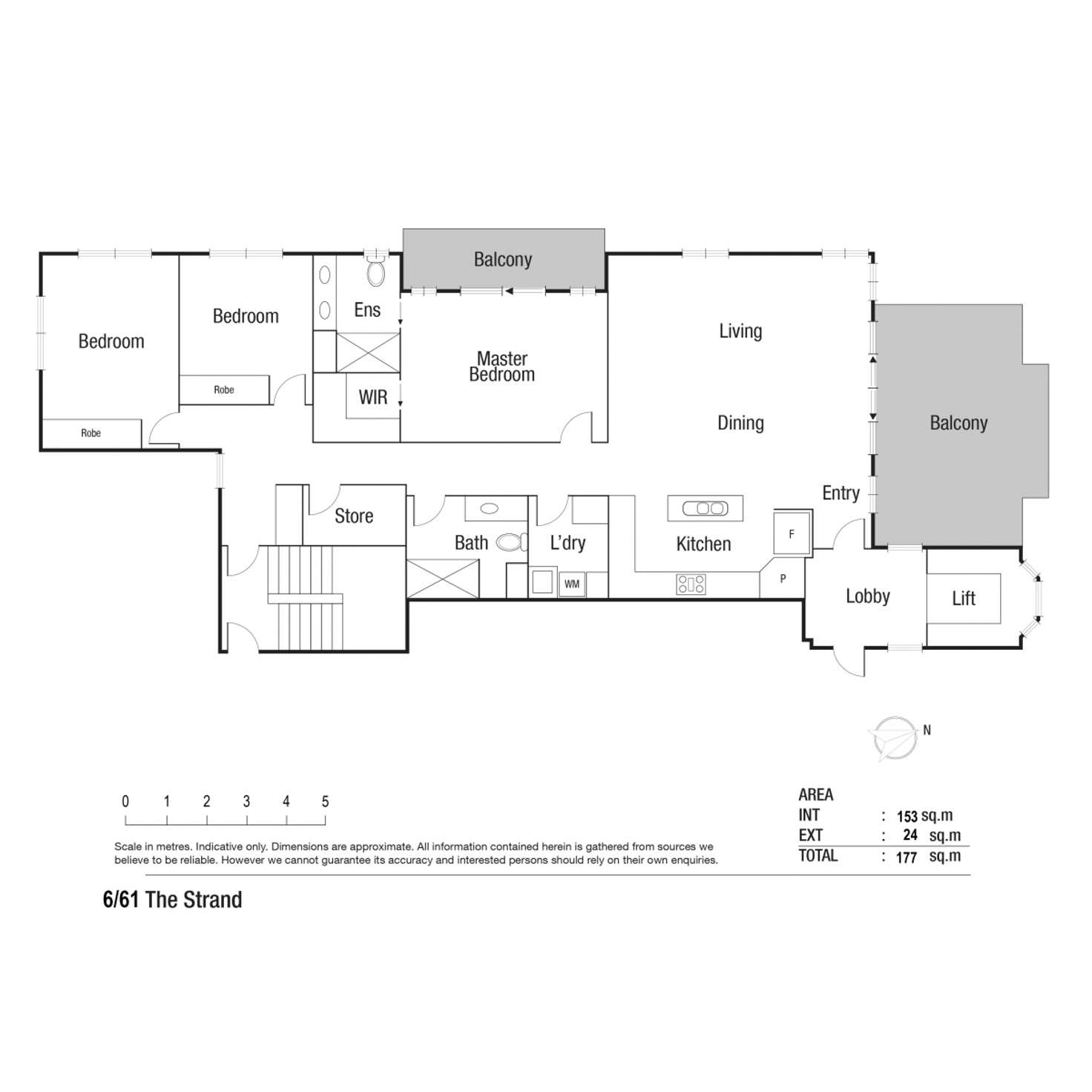 Floorplan of Homely apartment listing, 6/61 The Strand, North Ward QLD 4810