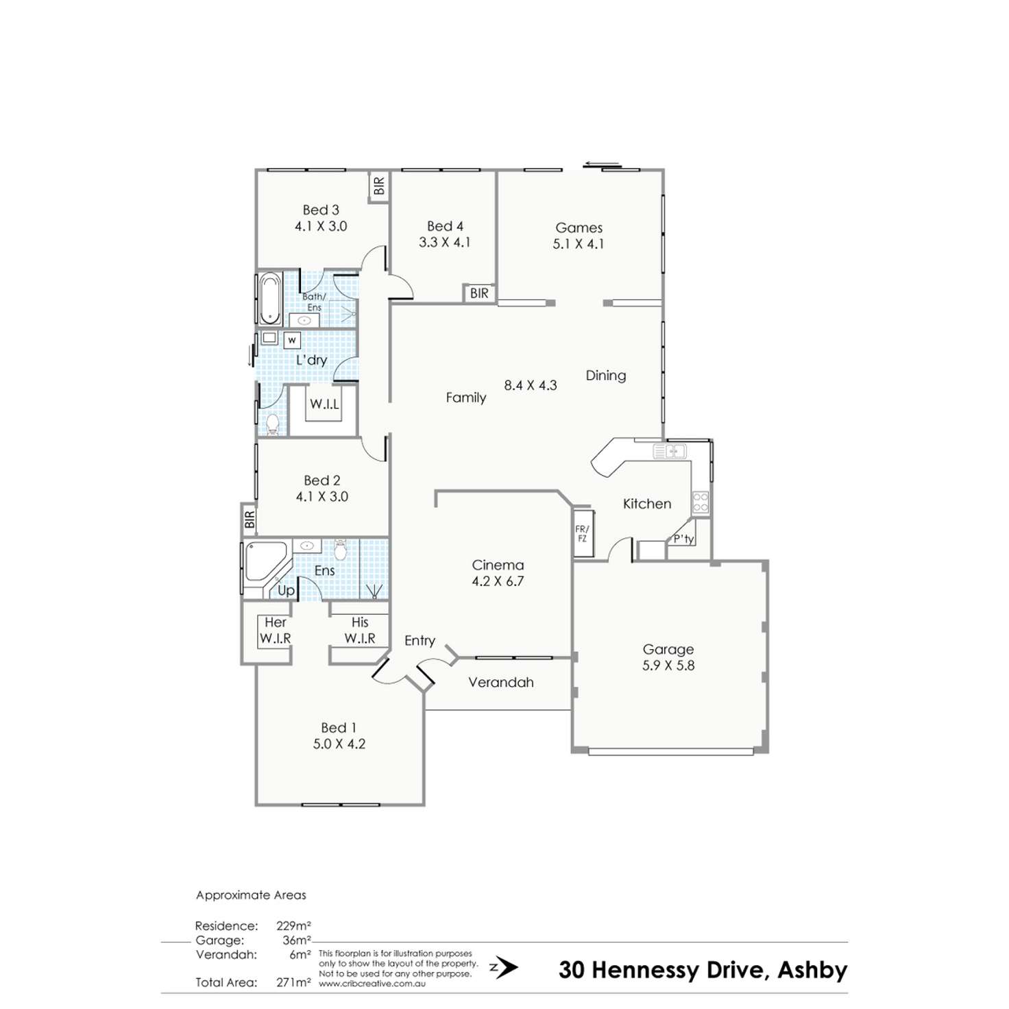 Floorplan of Homely house listing, 30 Hennessy Drive, Ashby WA 6065