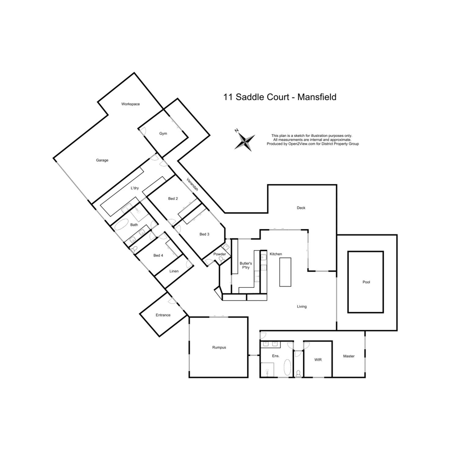 Floorplan of Homely house listing, 11 Saddle Court, Mansfield VIC 3722