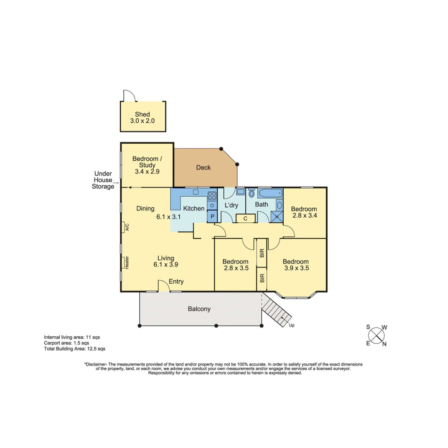 Floorplan of Homely house listing, 16 Avondale Court, Rye VIC 3941