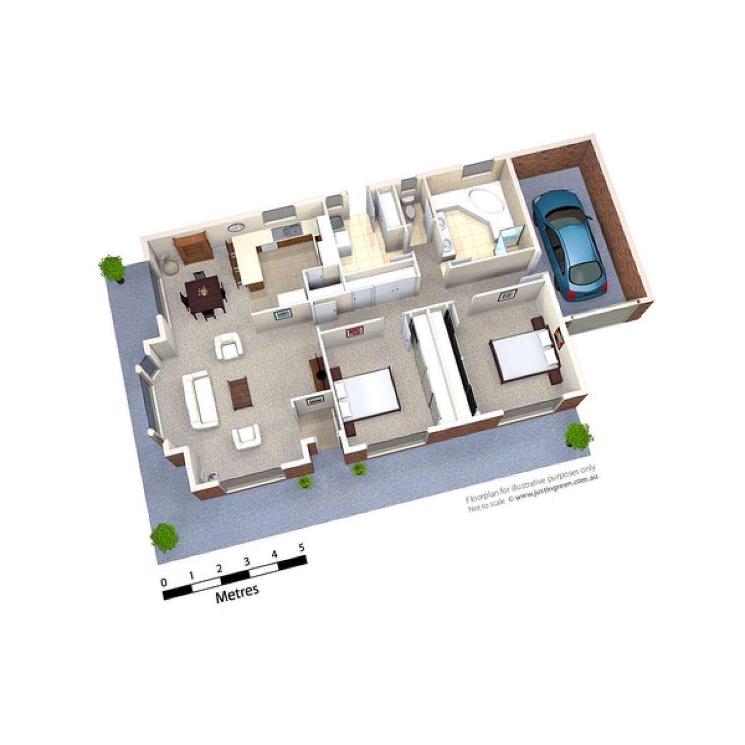 Floorplan of Homely unit listing, 1/2 Plumpton Road, Kooringal NSW 2650