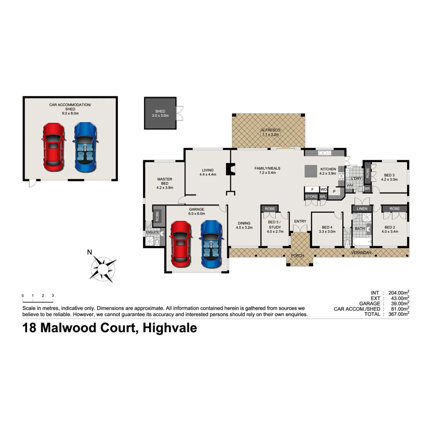 Floorplan of Homely house listing, 18 Malwood Court, Highvale QLD 4520