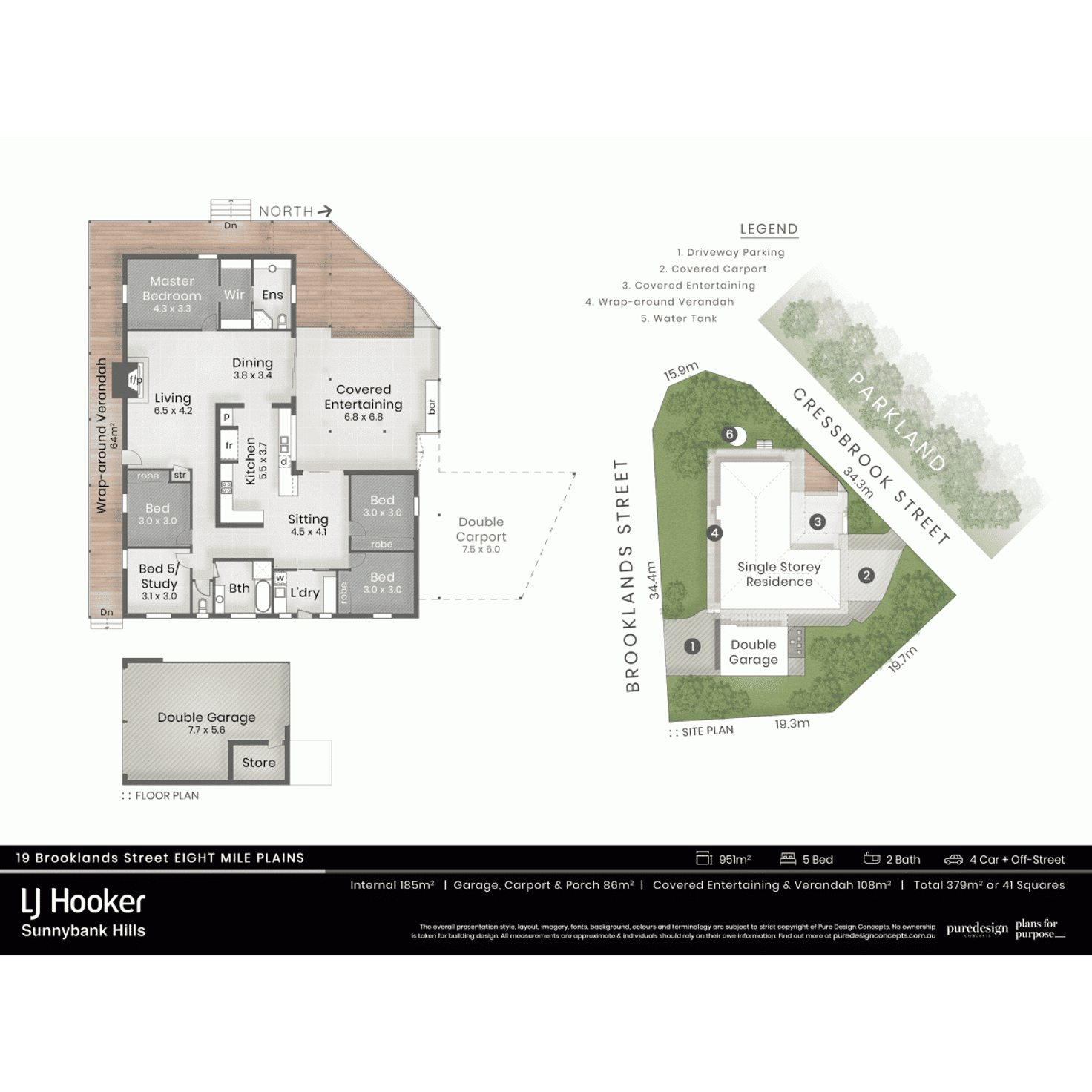 Floorplan of Homely house listing, 19 Brooklands Street, Eight Mile Plains QLD 4113