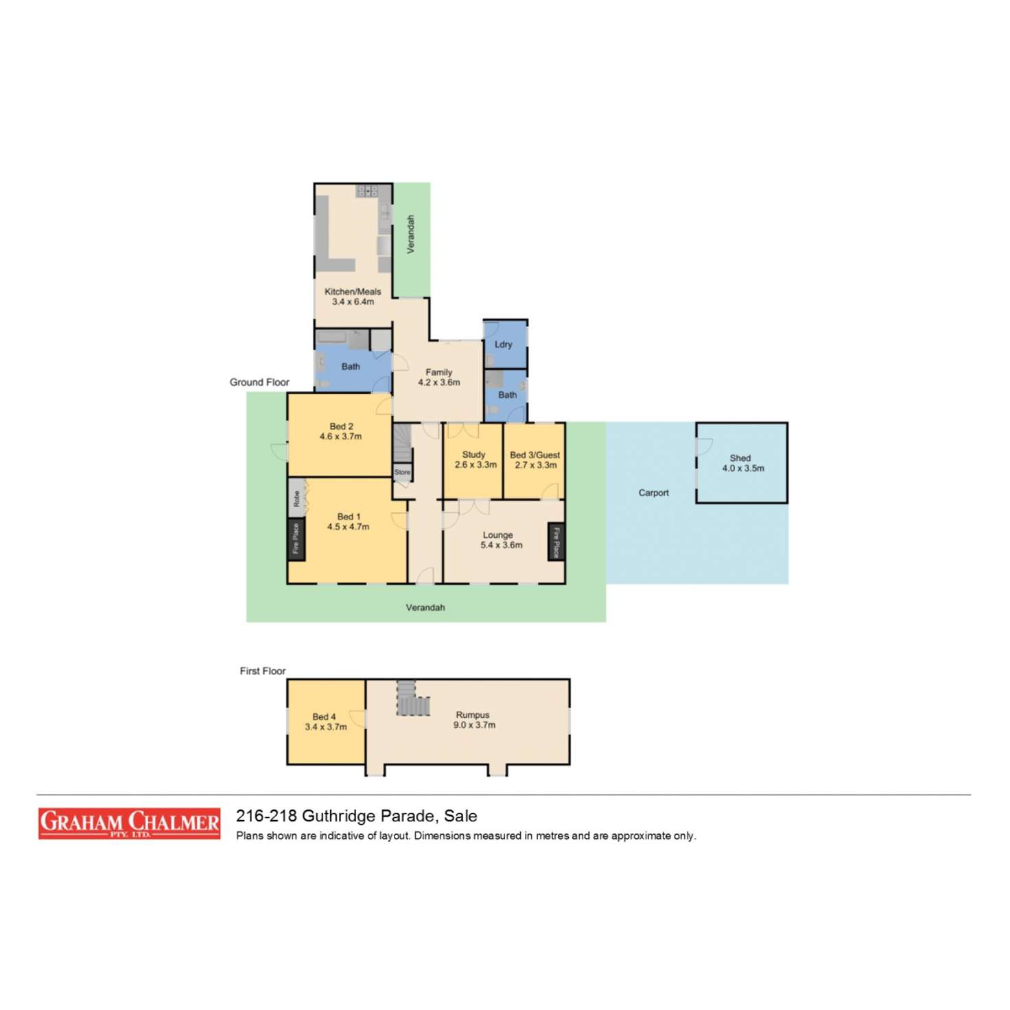 Floorplan of Homely house listing, 216-218 Guthridge Parade, Sale VIC 3850