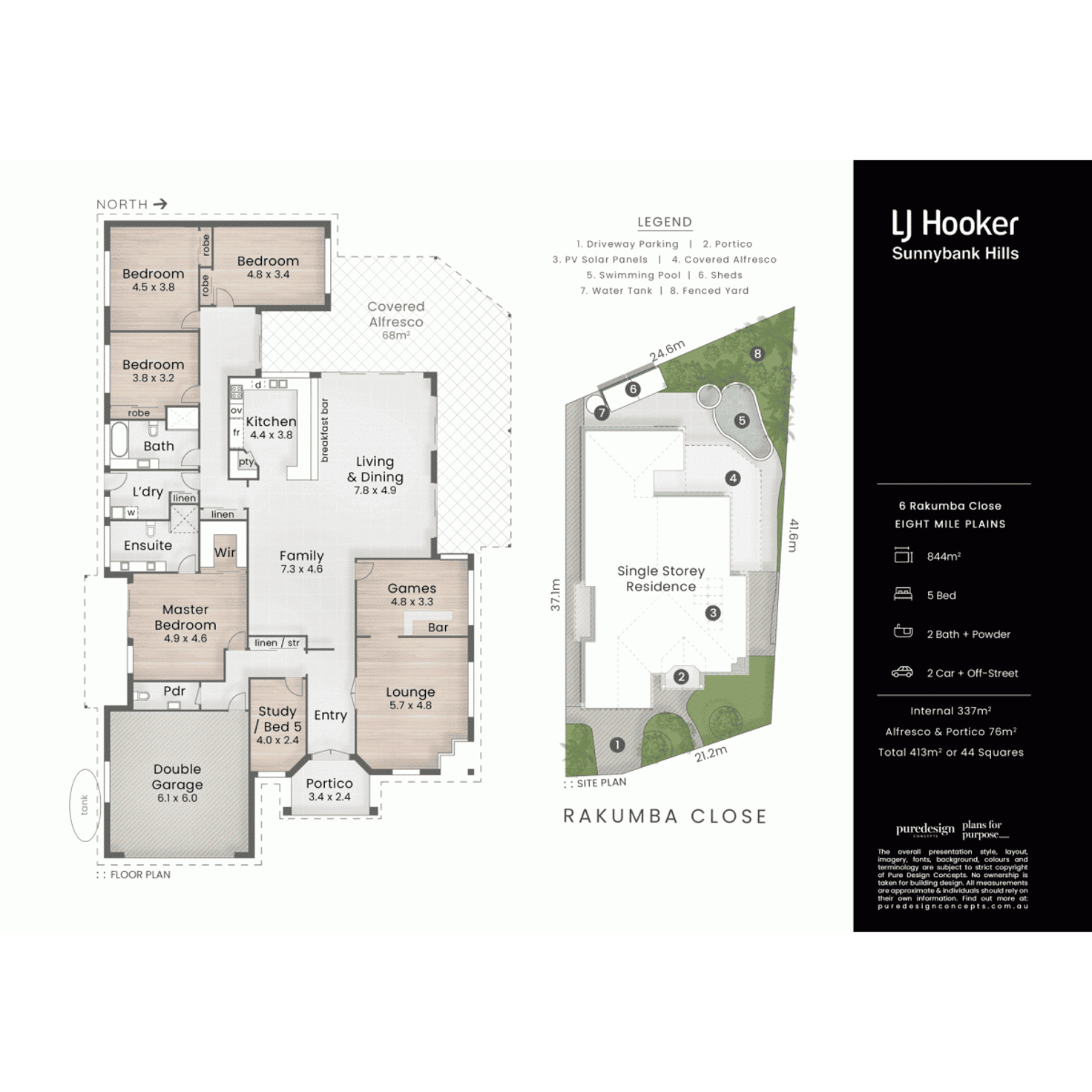 Floorplan of Homely house listing, 6 Rakumba Close, Eight Mile Plains QLD 4113