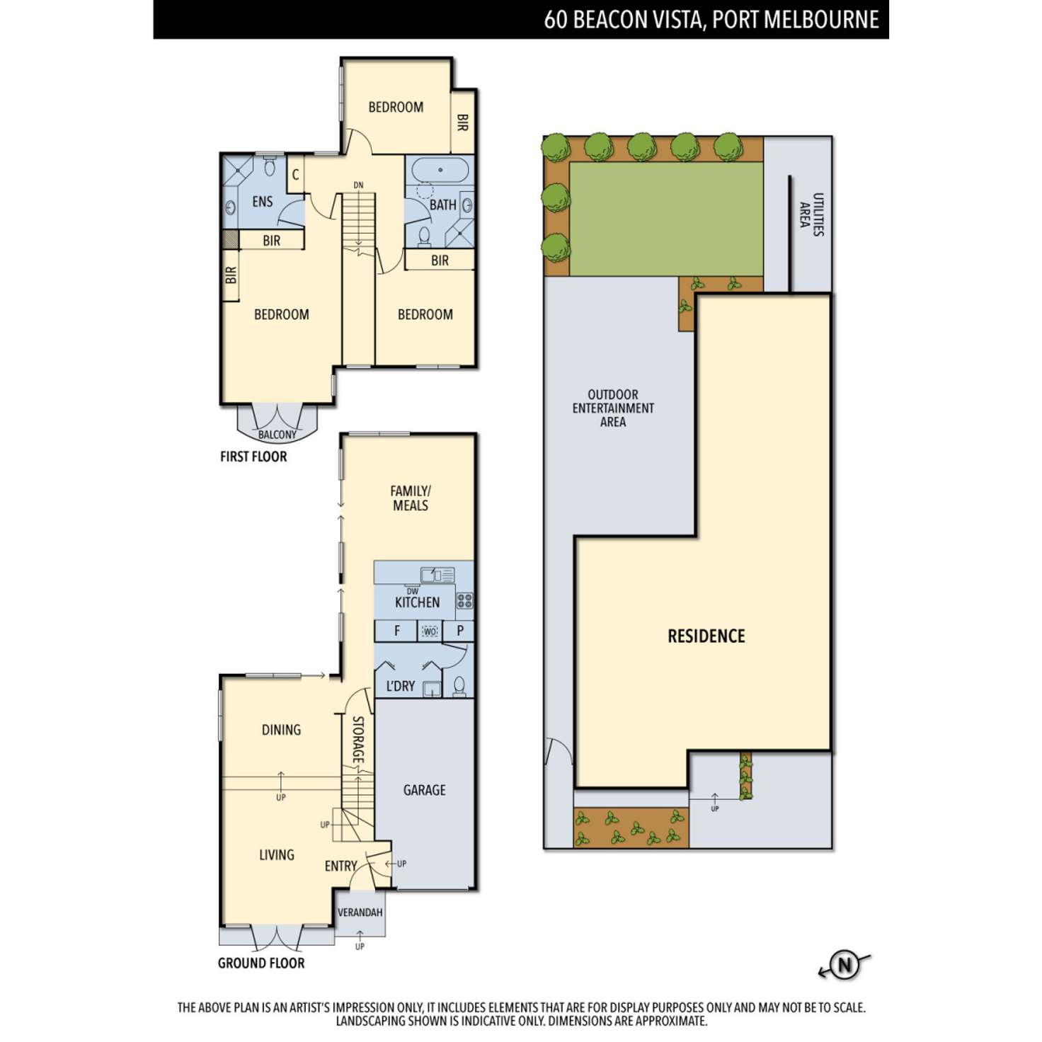 Floorplan of Homely house listing, 60 Beacon Vista, Port Melbourne VIC 3207