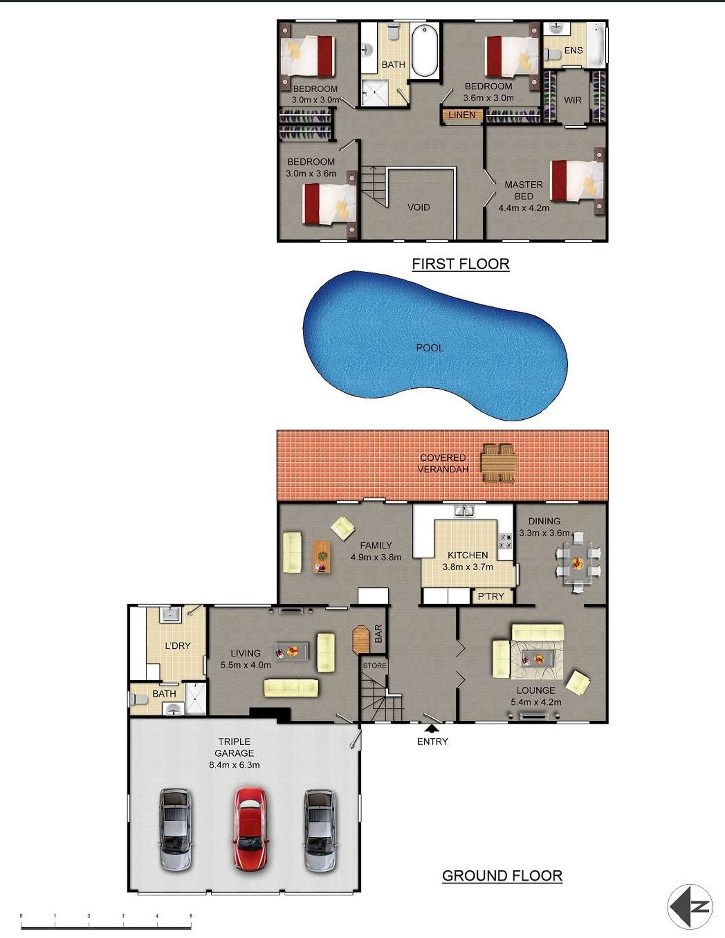 Floorplan of Homely house listing, 4 Bayberry Way, Castle Hill NSW 2154