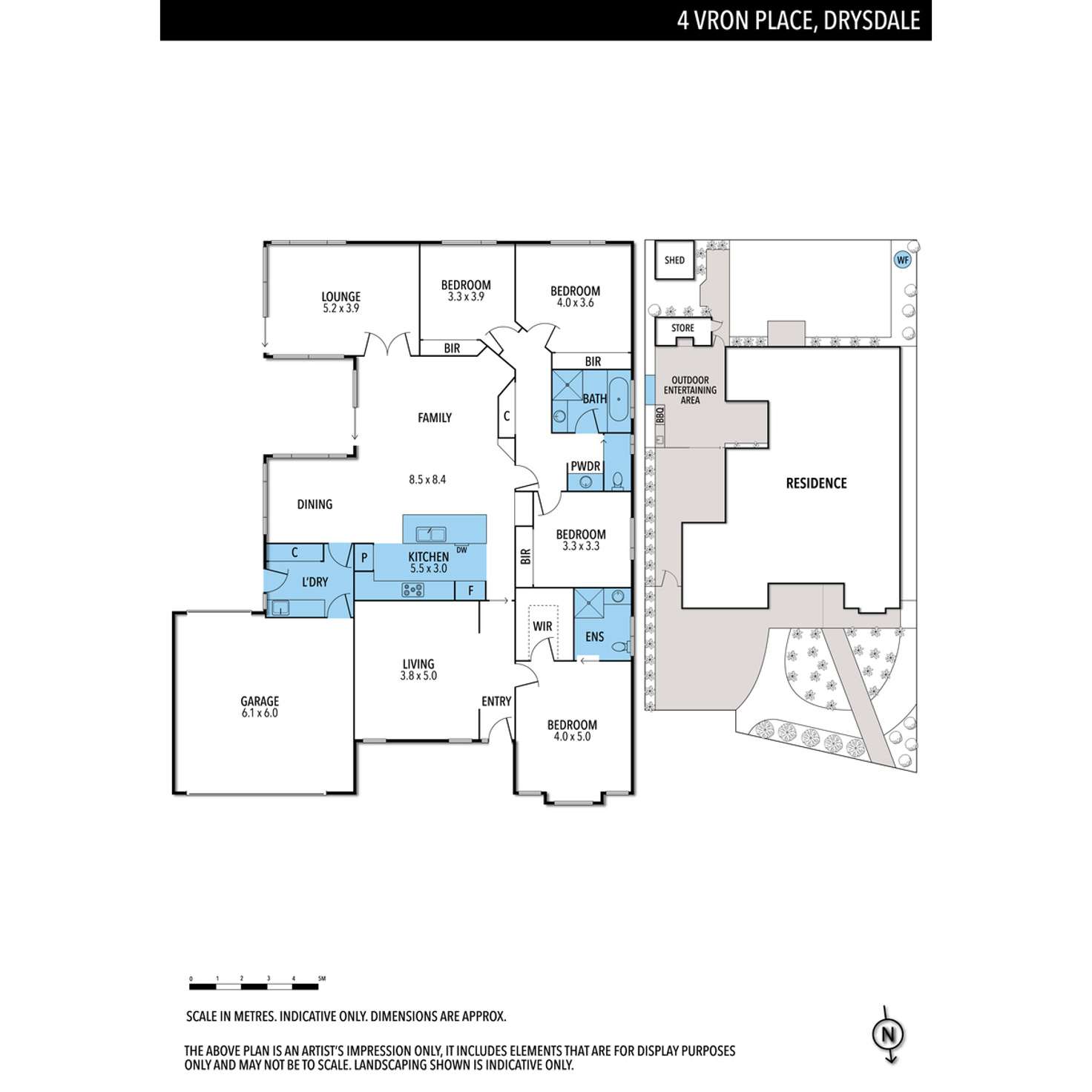 Floorplan of Homely house listing, 4 Vron Place, Drysdale VIC 3222