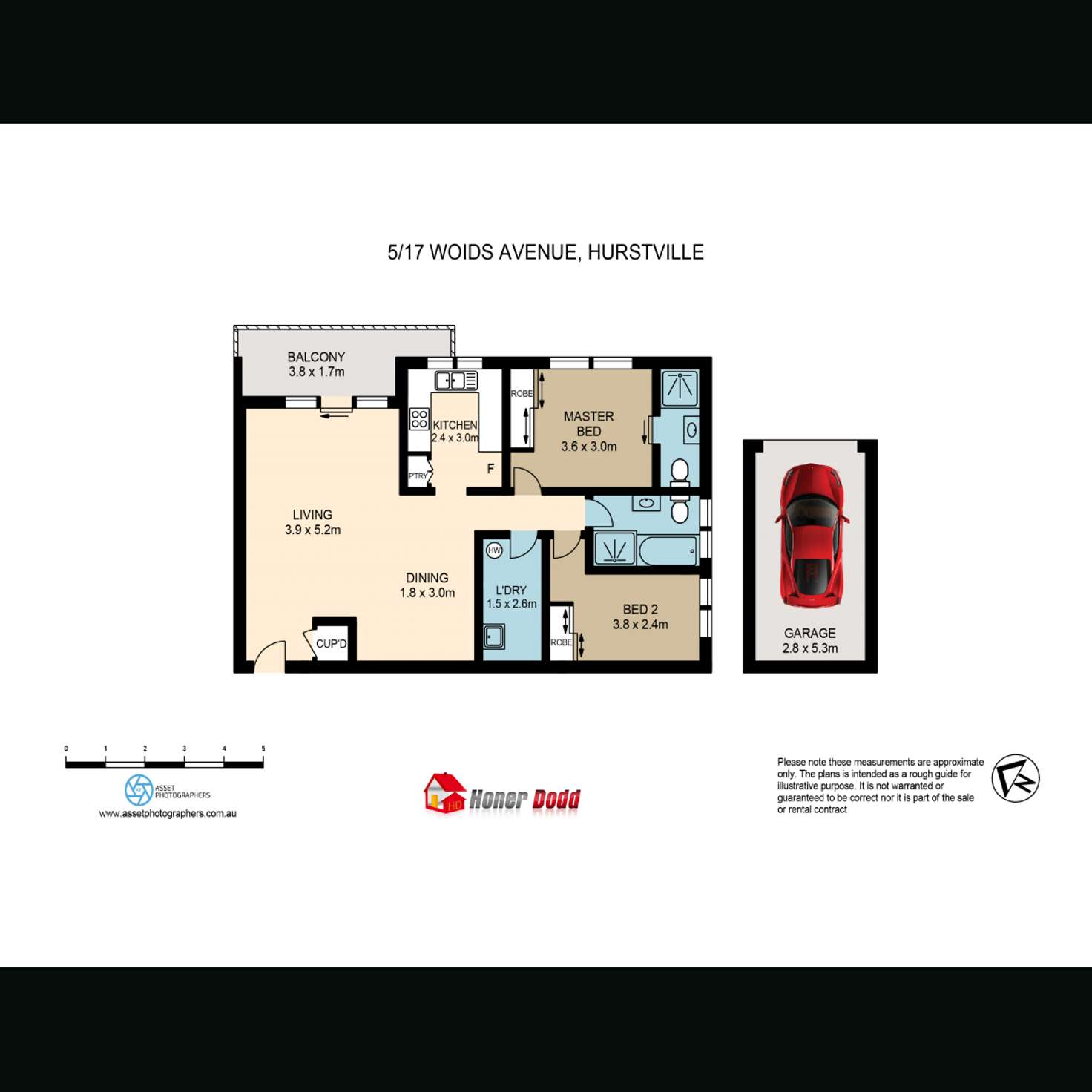 Floorplan of Homely apartment listing, 5/17 Woids Avenue, Hurstville NSW 2220