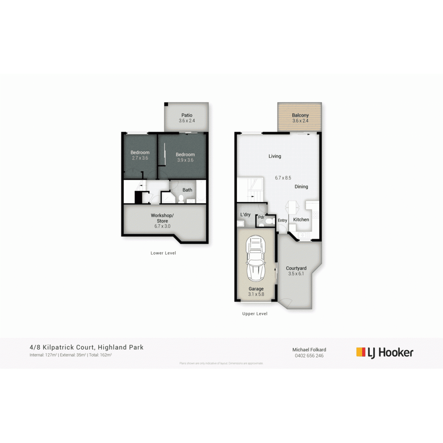 Floorplan of Homely townhouse listing, 4/8 Kilpatrick Court, Highland Park QLD 4211
