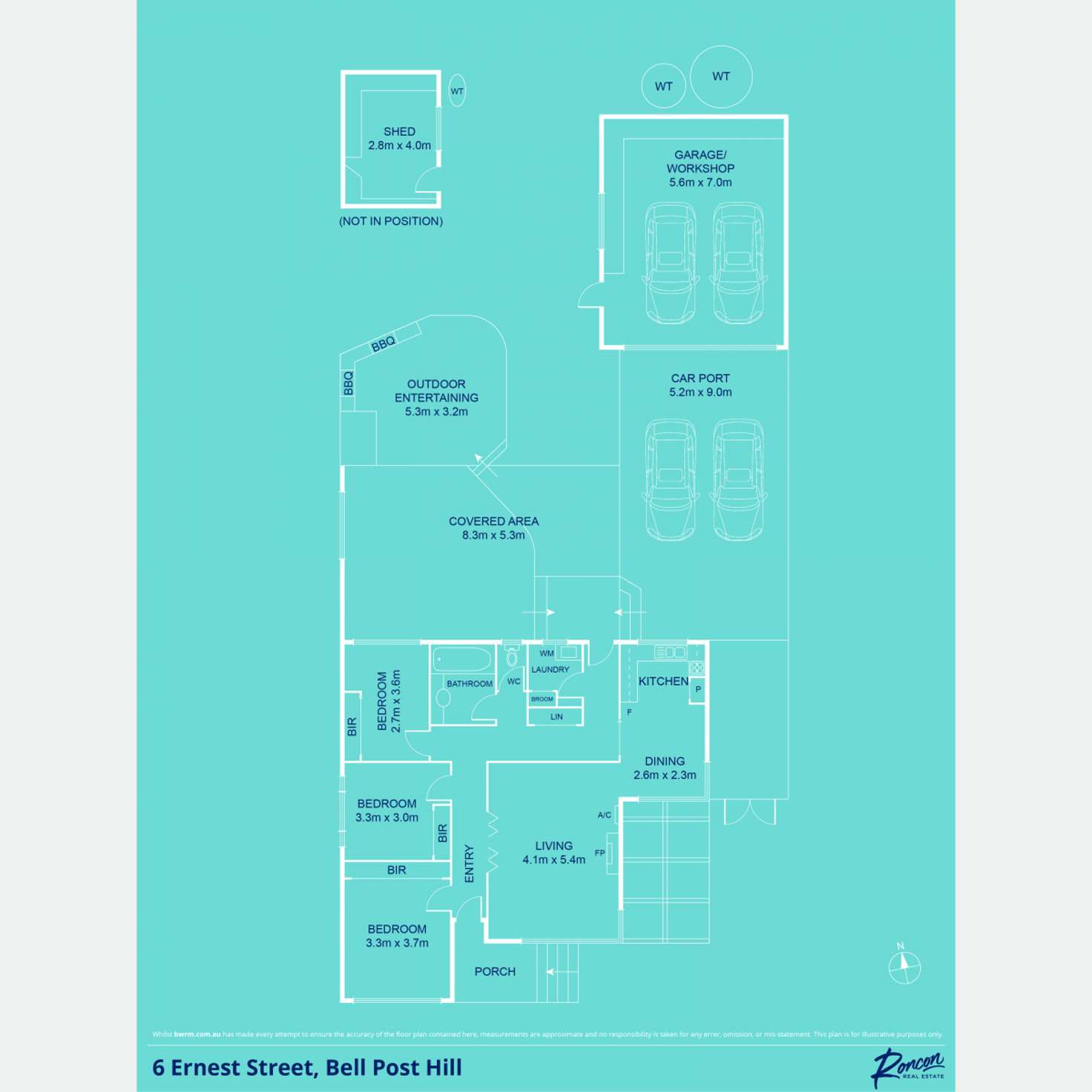 Floorplan of Homely house listing, 6 Ernest Street, Bell Post Hill VIC 3215