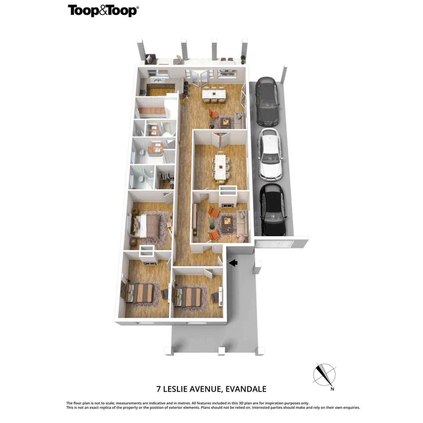 Floorplan of Homely house listing, 7 Leslie Avenue, Evandale SA 5069