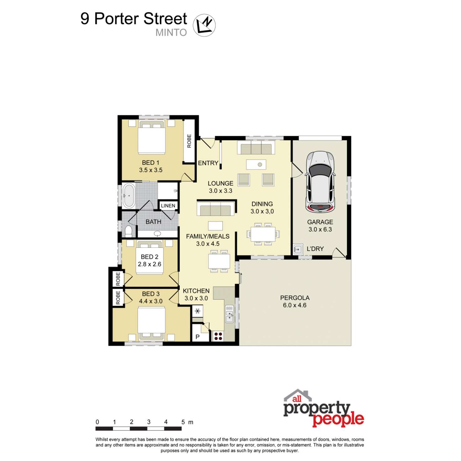 Floorplan of Homely house listing, 9 Porter Street, Minto NSW 2566