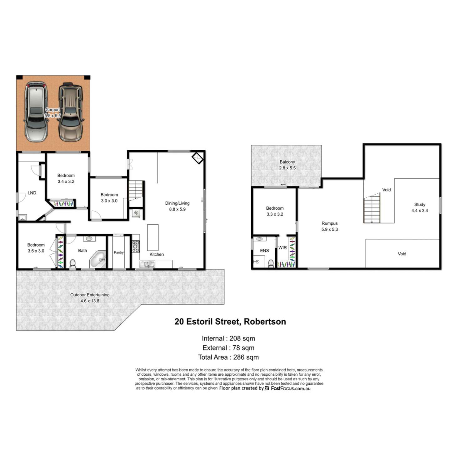 Floorplan of Homely house listing, 20 Estoril Street, Robertson QLD 4109