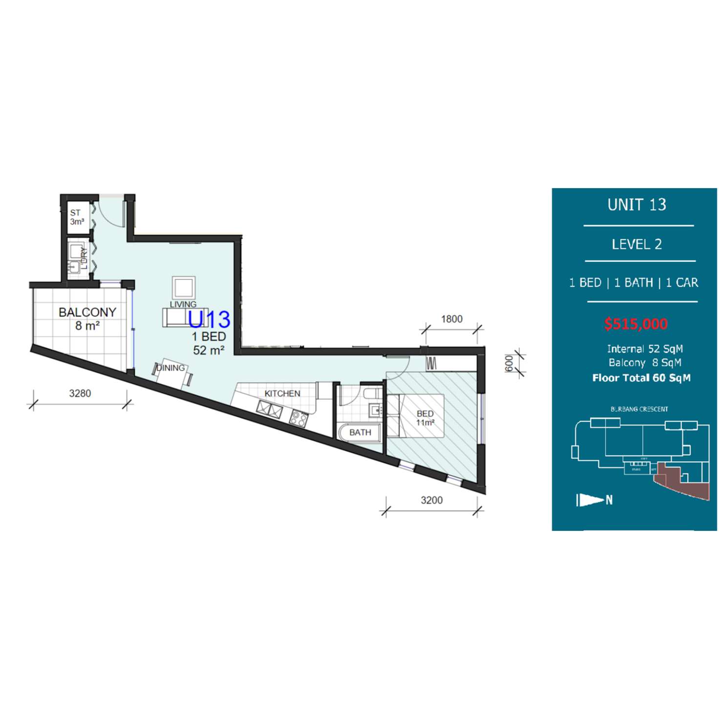 Floorplan of Homely apartment listing, 1-16/5-7 Burbang Crescent, Rydalmere NSW 2116
