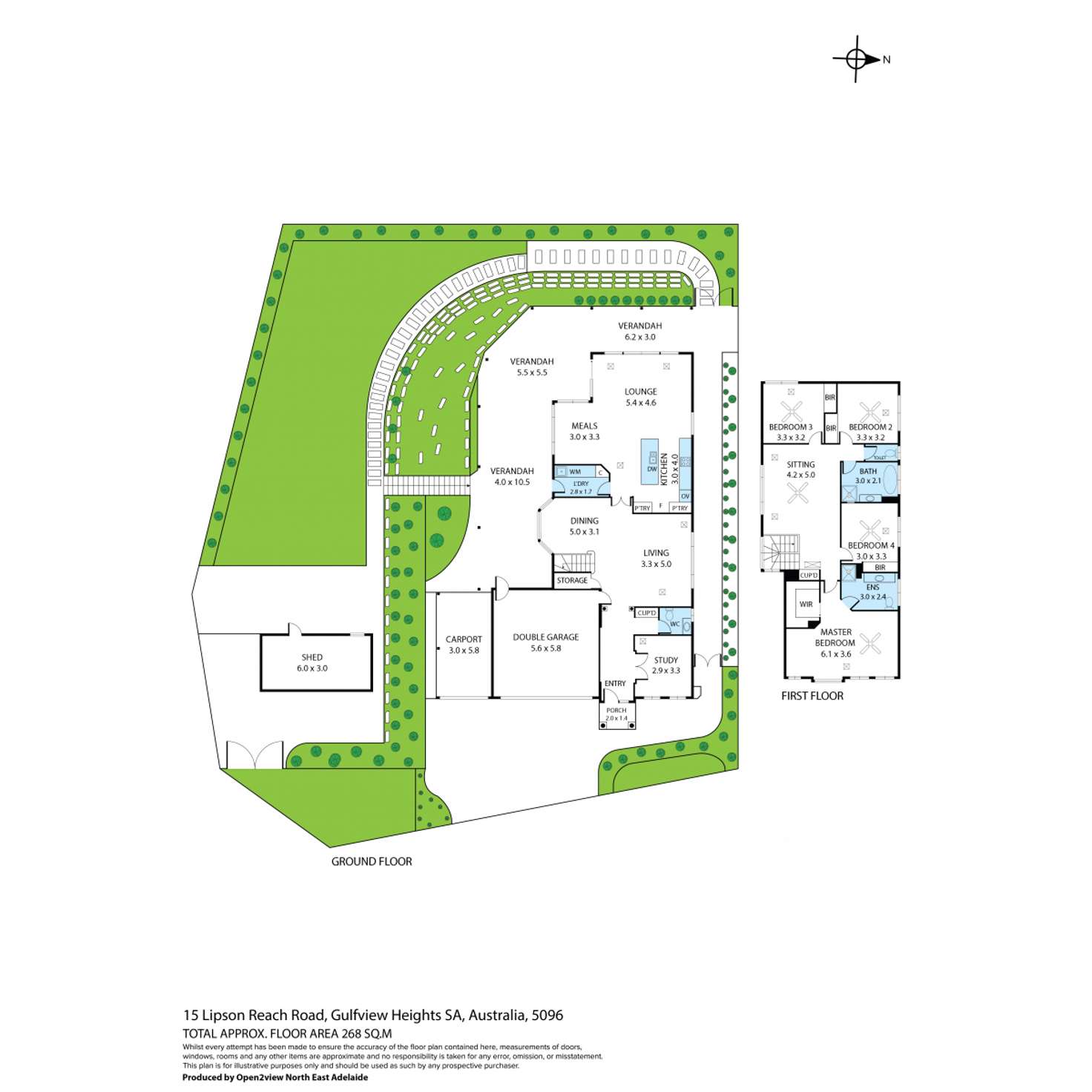 Floorplan of Homely house listing, 15 Lipson Reach Road, Gulfview Heights SA 5096
