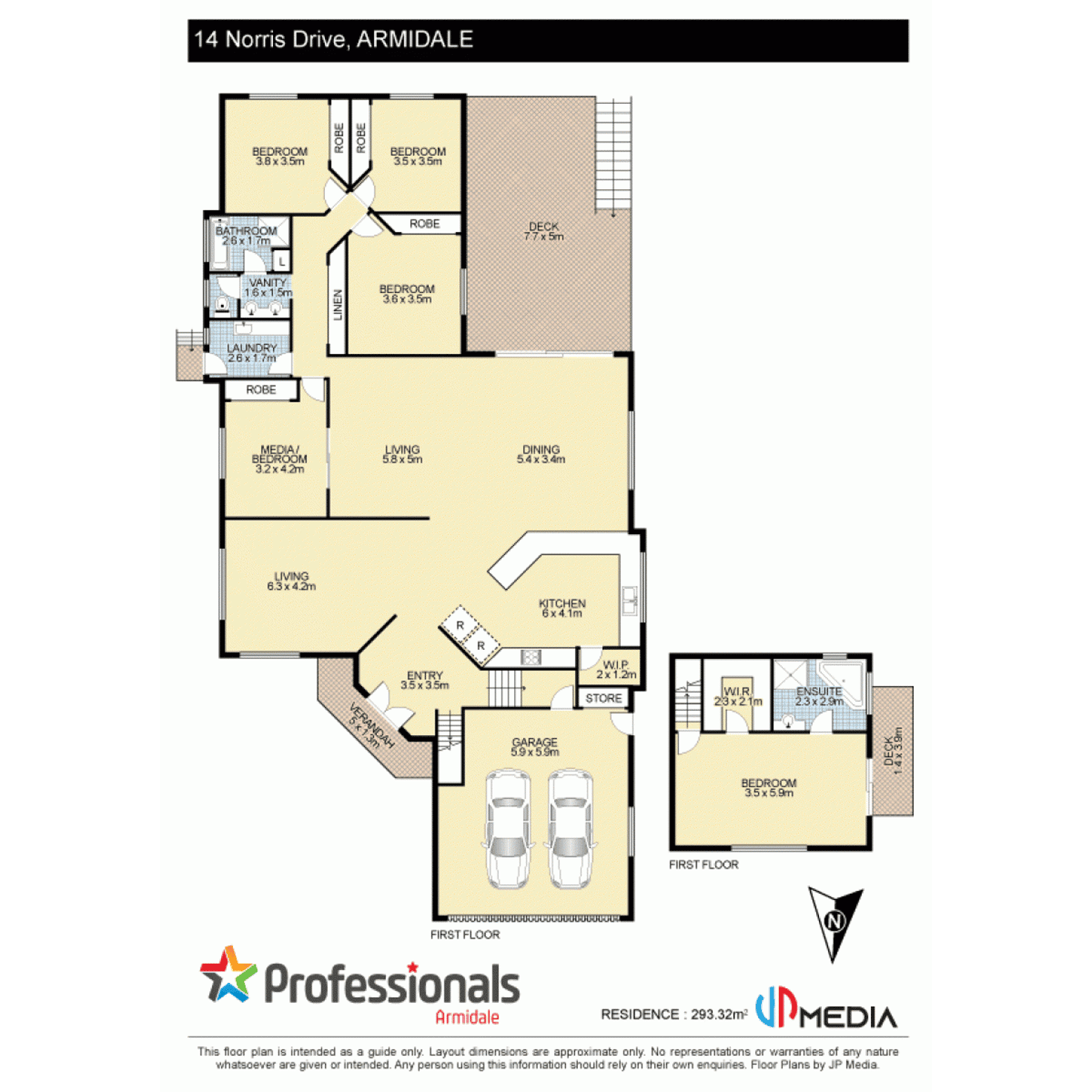 Floorplan of Homely house listing, 14 Norris Drive, Armidale NSW 2350