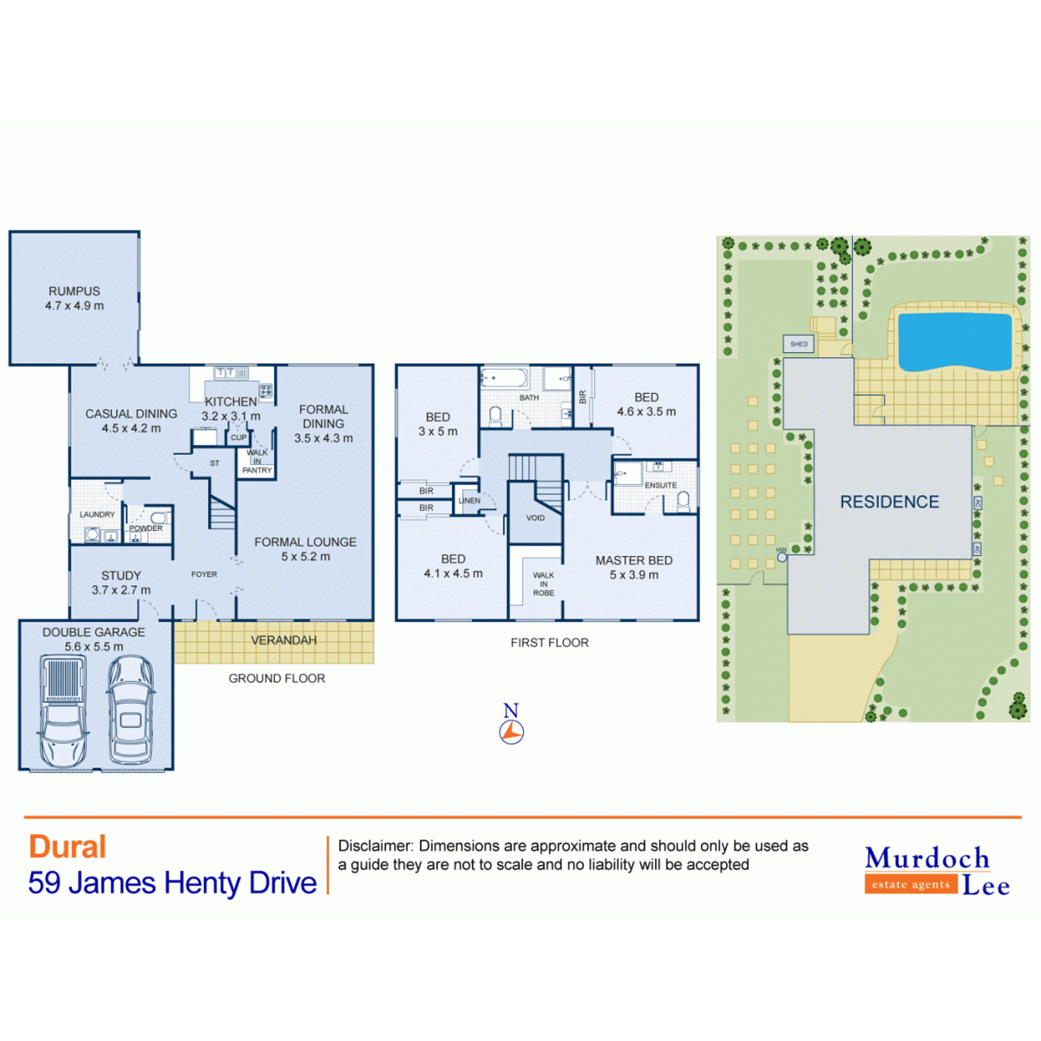 Floorplan of Homely house listing, 59 James Henty Drive, Dural NSW 2158