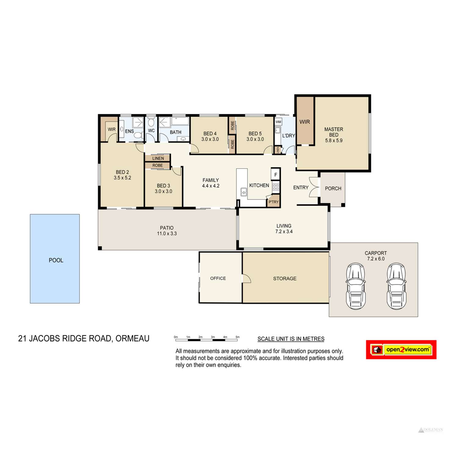 Floorplan of Homely house listing, 21 Jacobs Ridge Road, Ormeau QLD 4208