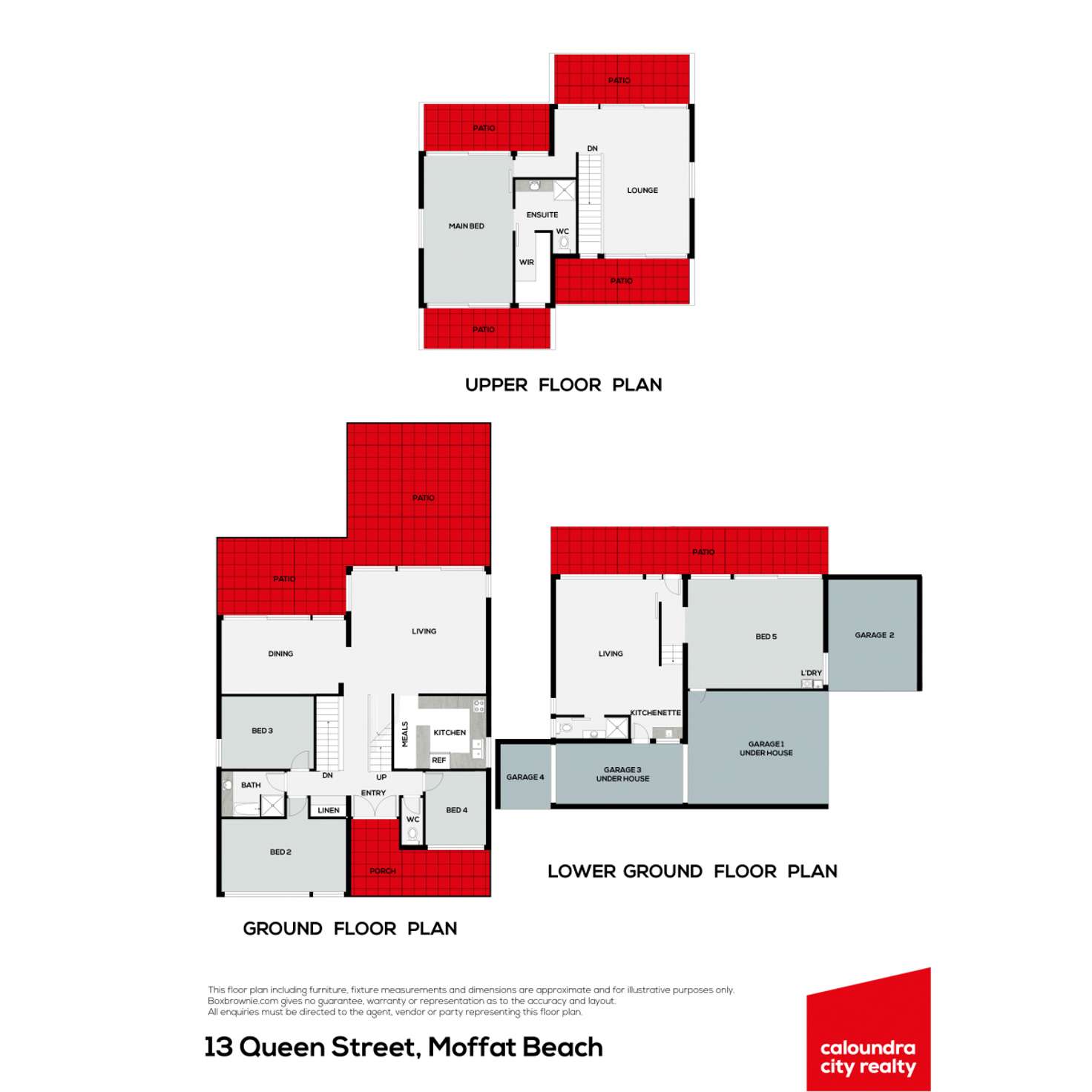 Floorplan of Homely house listing, 13 Queen Street, Moffat Beach QLD 4551