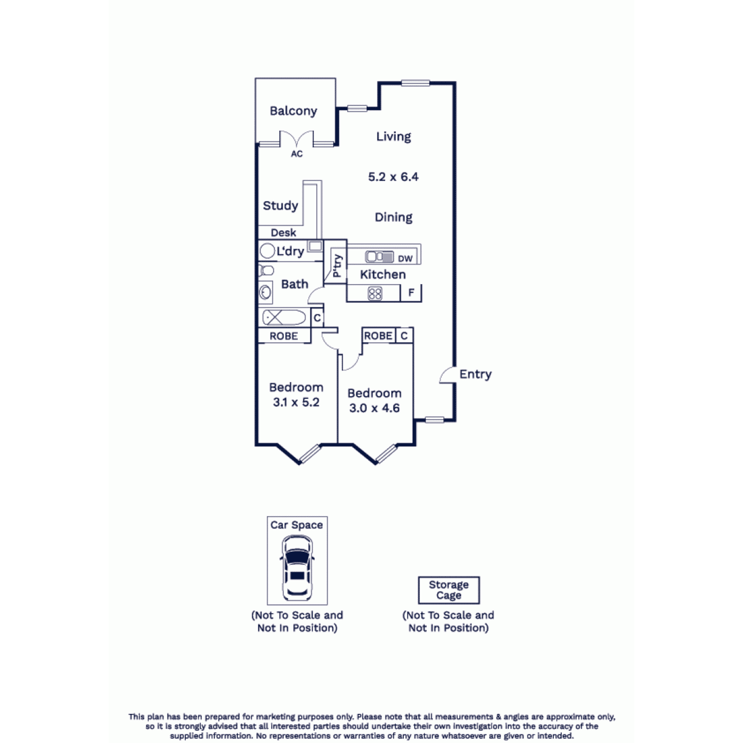 Floorplan of Homely apartment listing, 19/1 Gatehouse Drive, Kensington VIC 3031