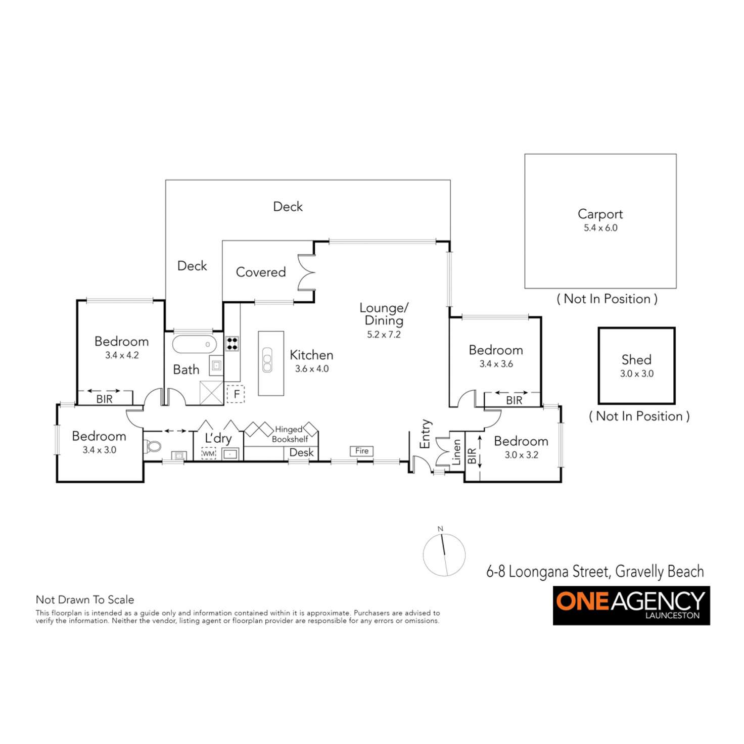 Floorplan of Homely house listing, 6 Loongana Street, Gravelly Beach TAS 7276