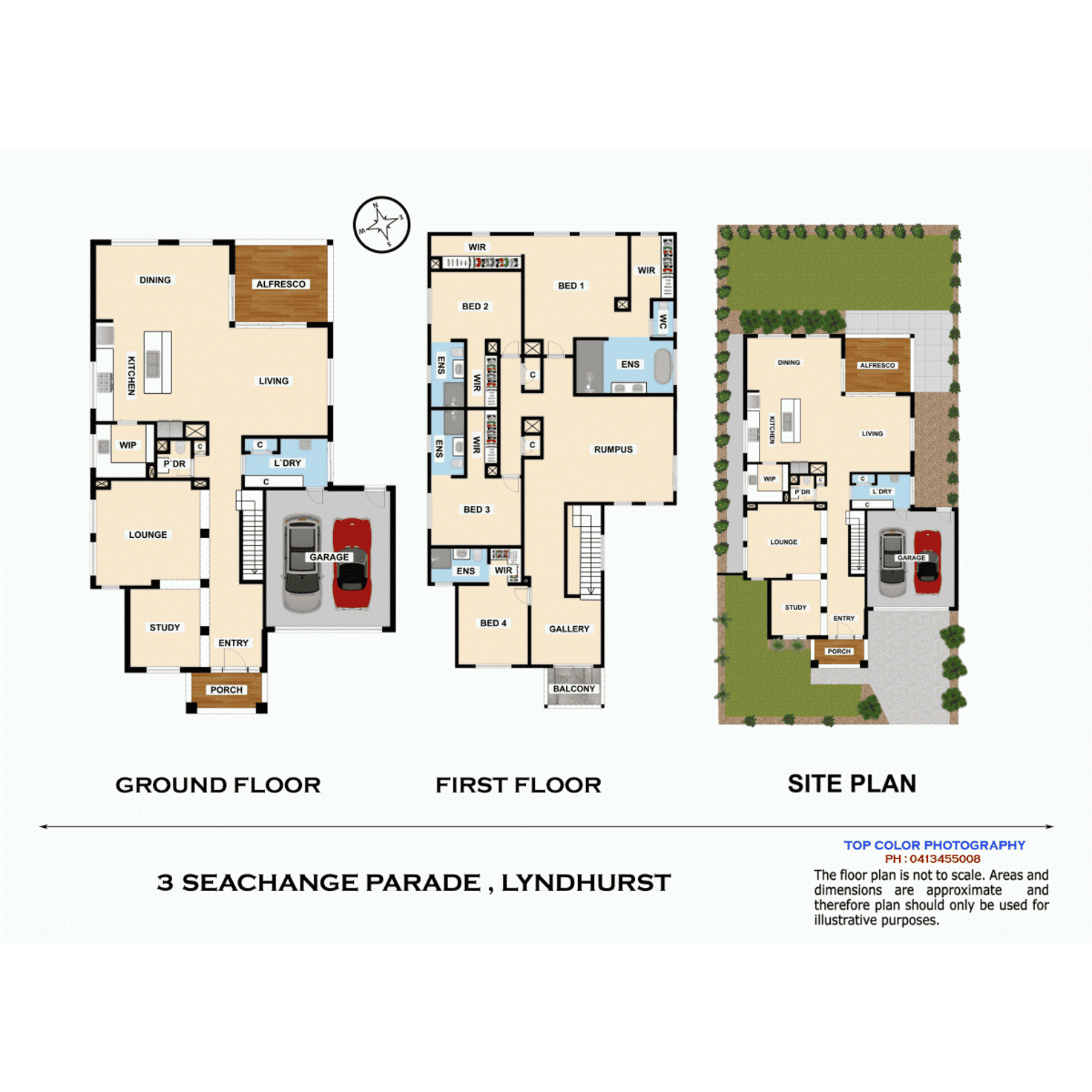Floorplan of Homely house listing, 3 Seachange Parade, Lyndhurst VIC 3975