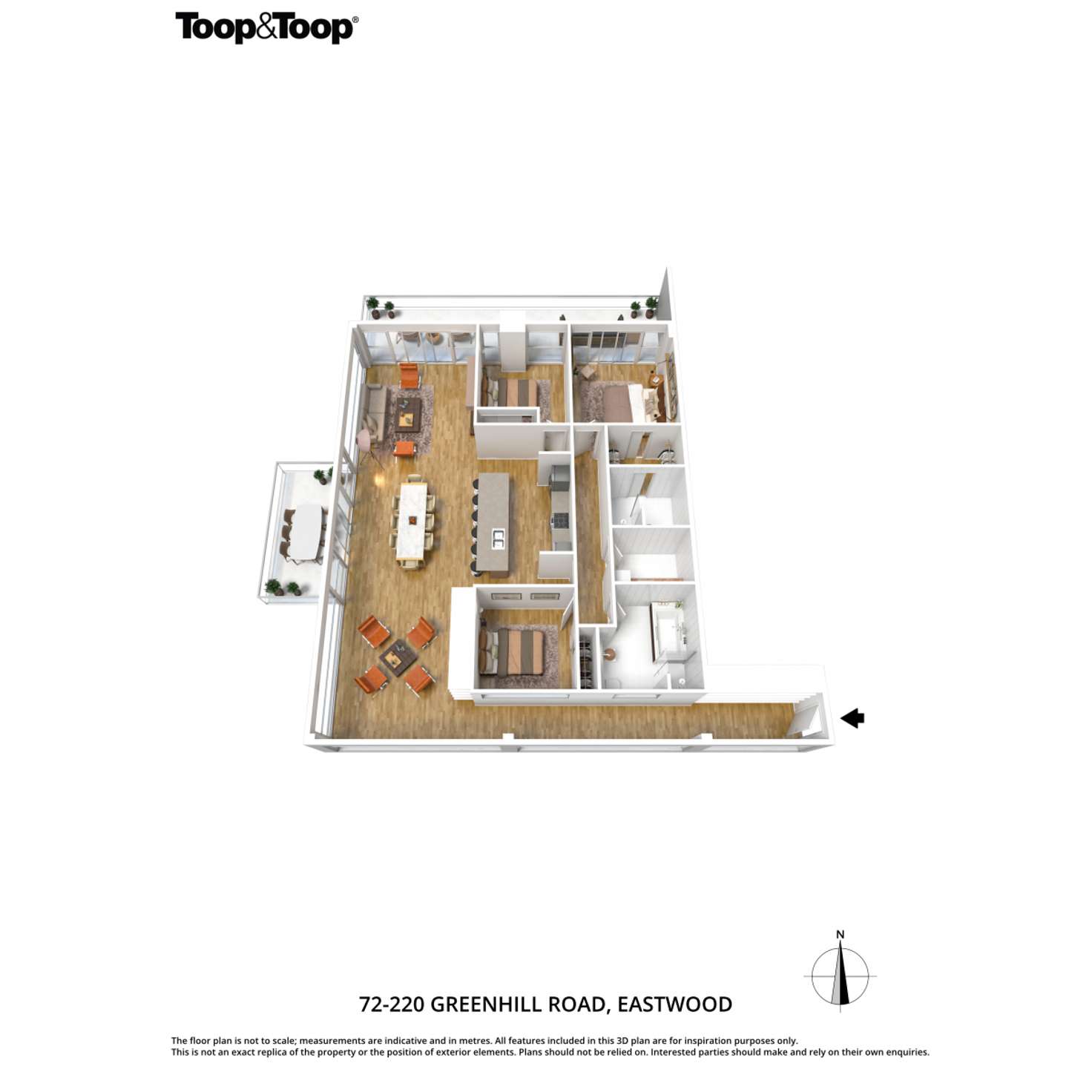 Floorplan of Homely apartment listing, 72/220 Greenhill Road, Eastwood SA 5063