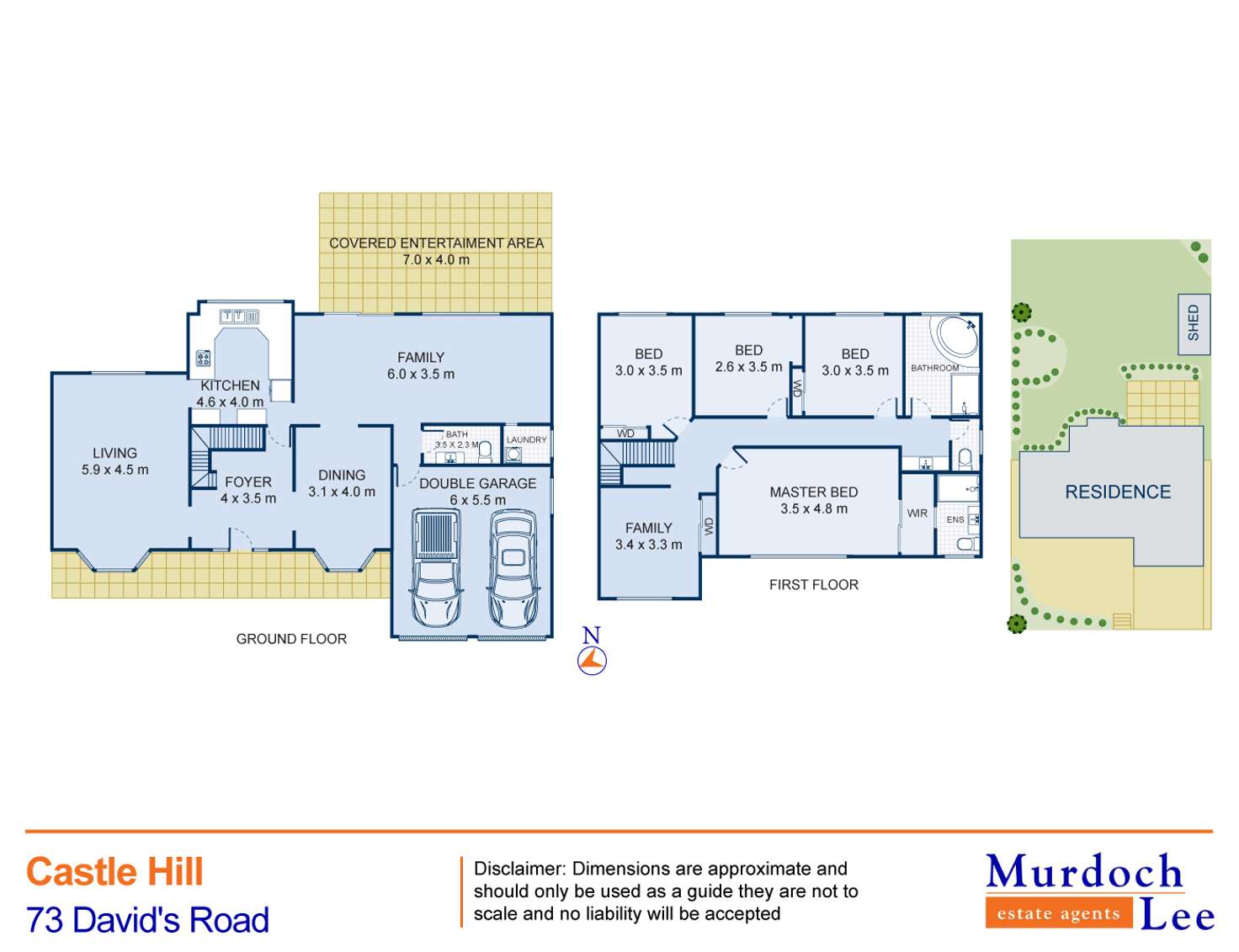 Floorplan of Homely house listing, 73 David Road, Castle Hill NSW 2154