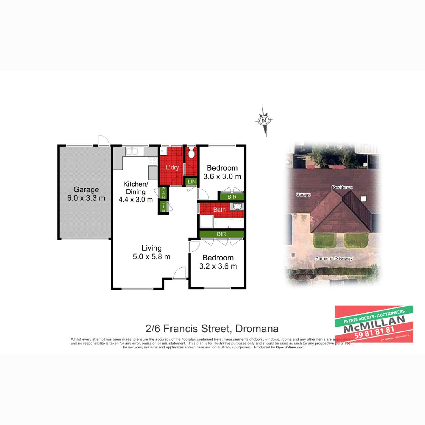 Floorplan of Homely unit listing, 2/6 Francis Street, Dromana VIC 3936