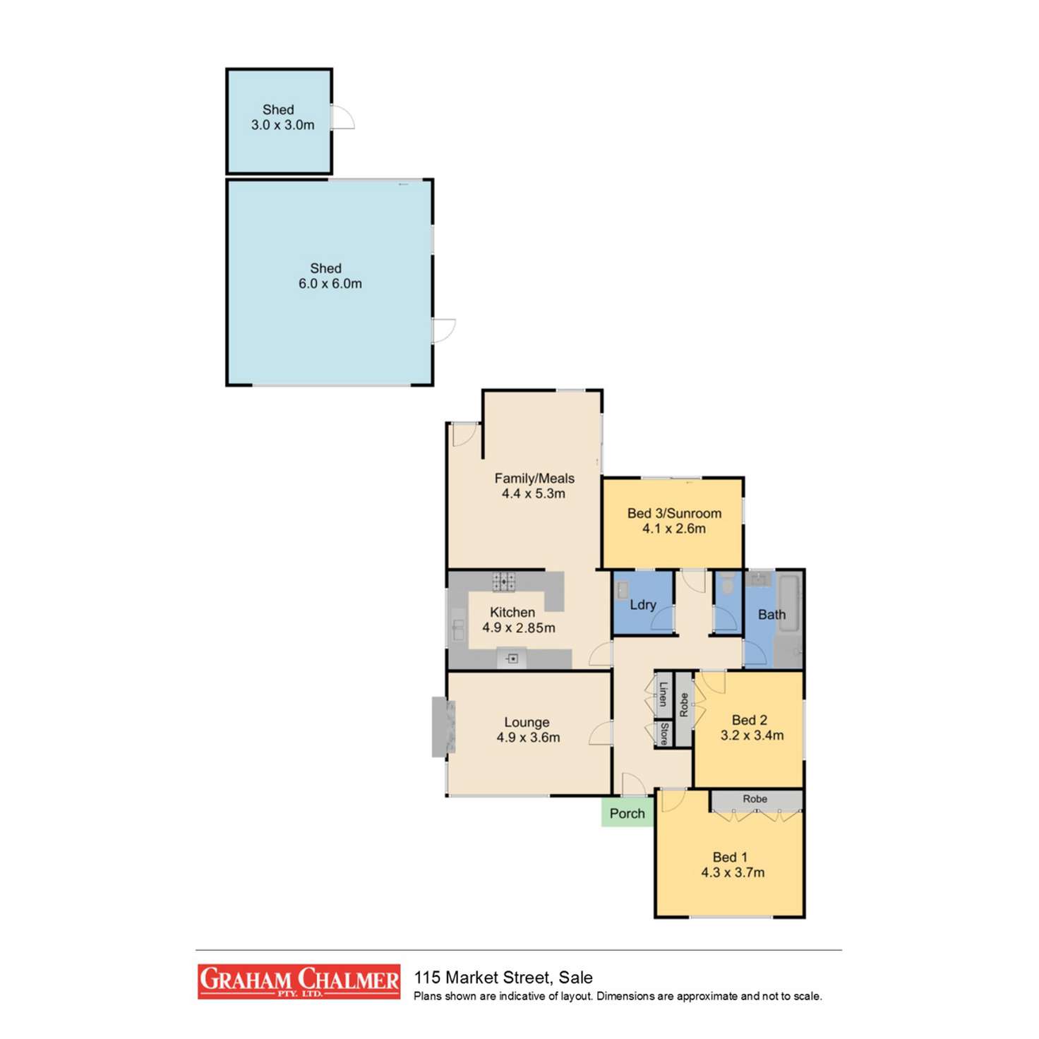 Floorplan of Homely house listing, 115 Market Street, Sale VIC 3850