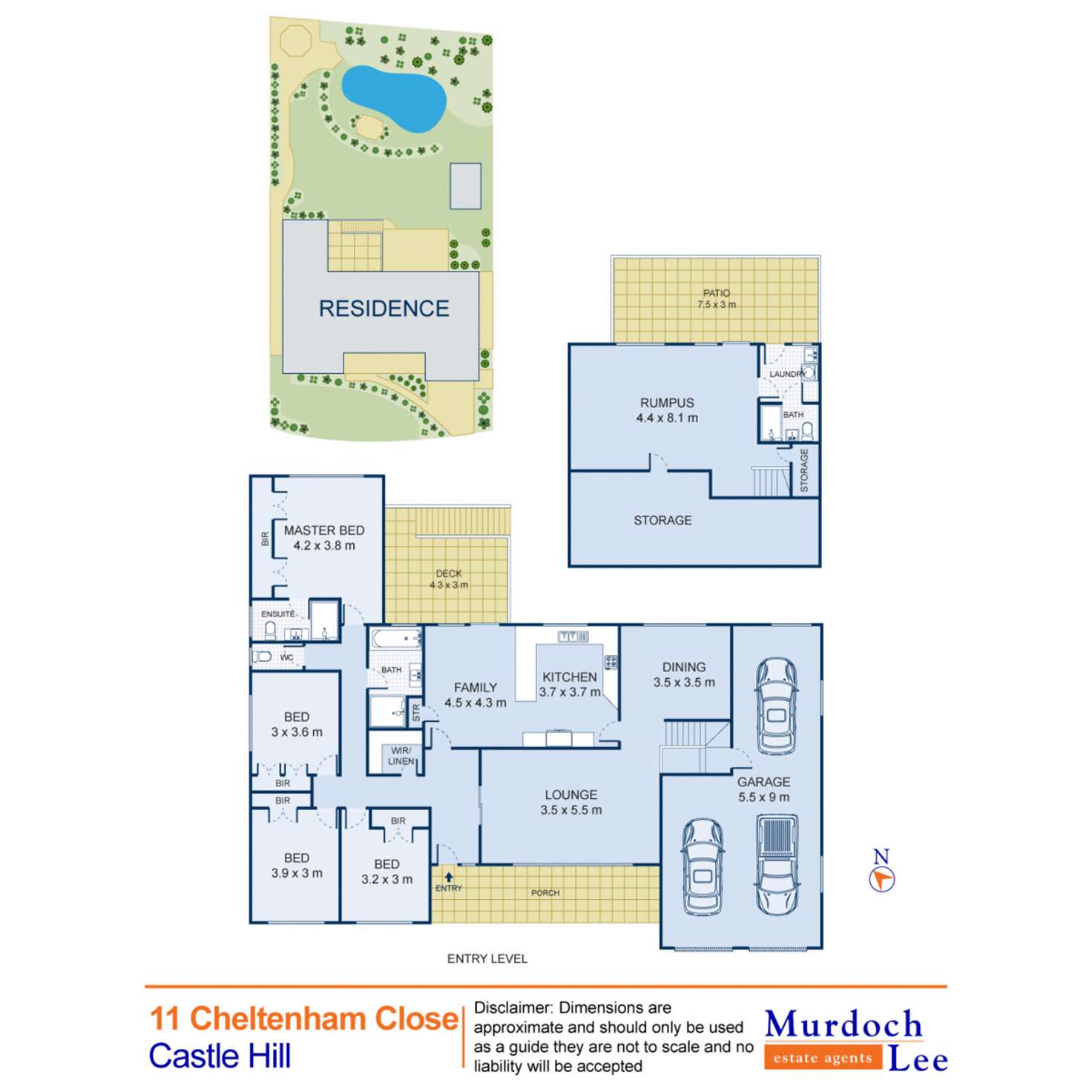 Floorplan of Homely house listing, 11 Cheltenham Close, Castle Hill NSW 2154