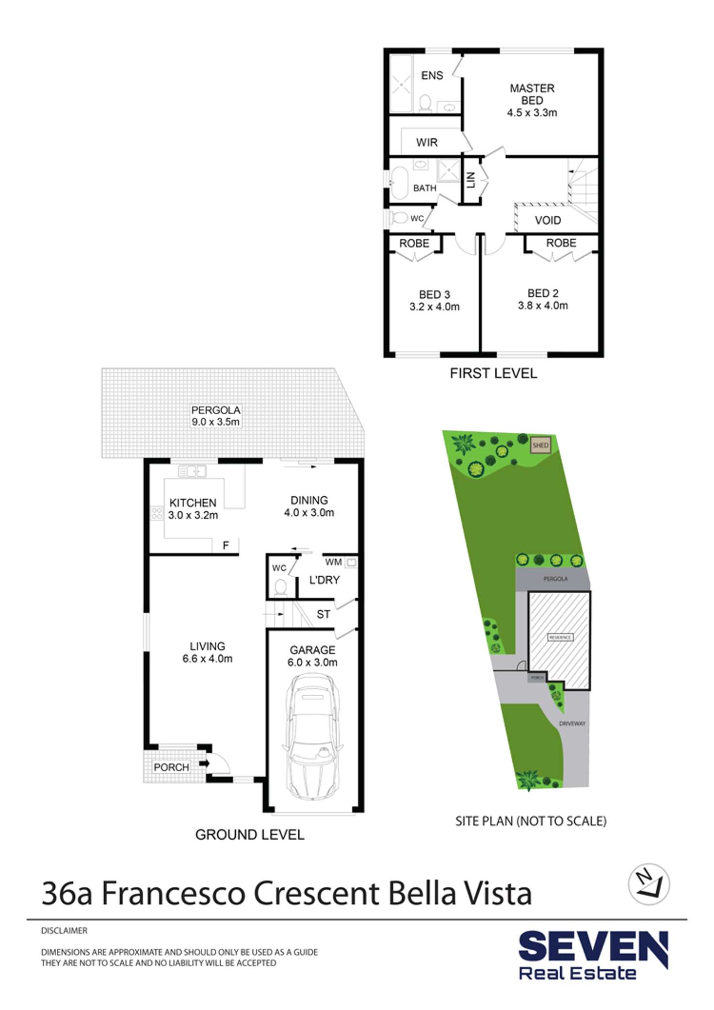 Floorplan of Homely semiDetached listing, 36A Francesco Crescent, Bella Vista NSW 2153