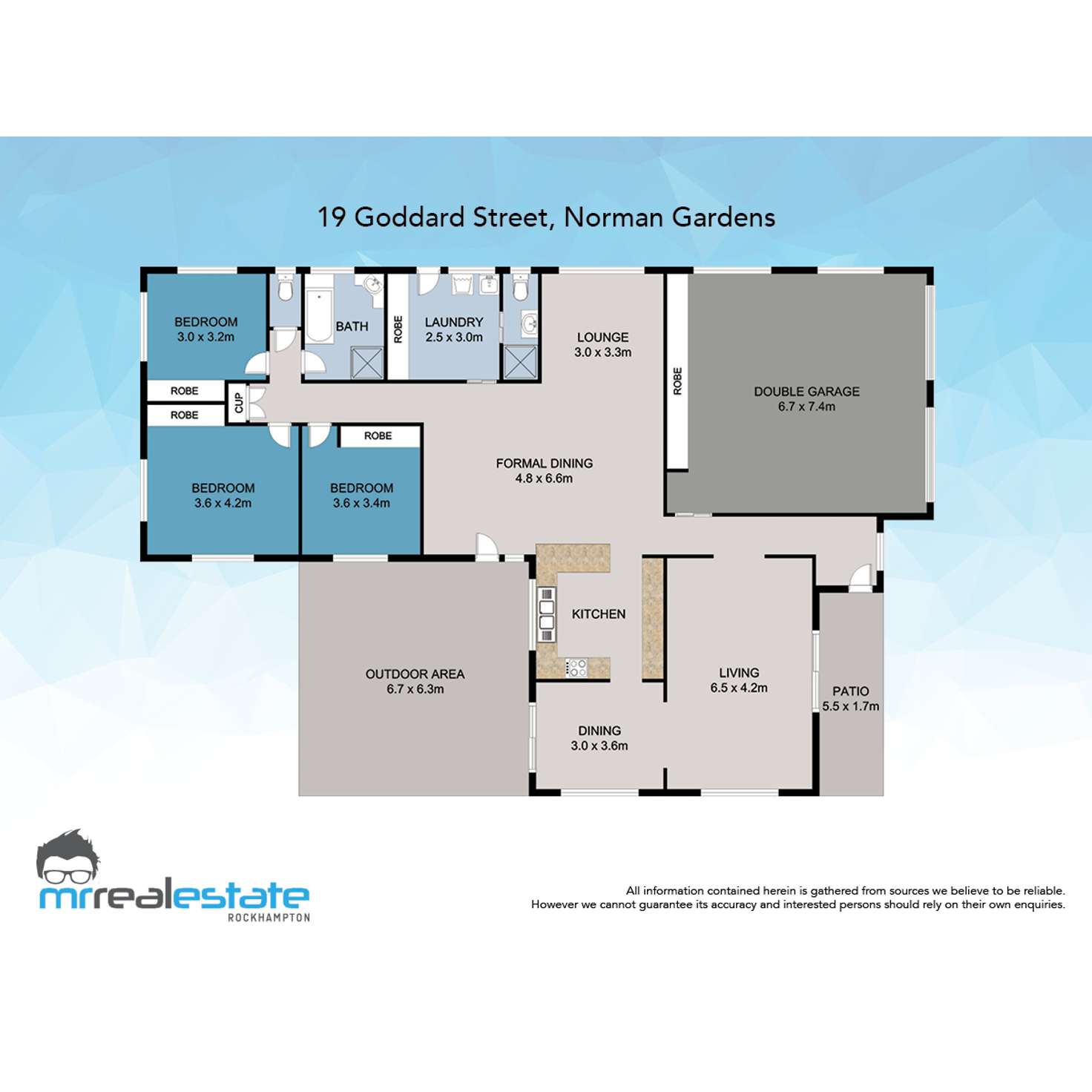 Floorplan of Homely house listing, 19 Goddard Street, Norman Gardens QLD 4701
