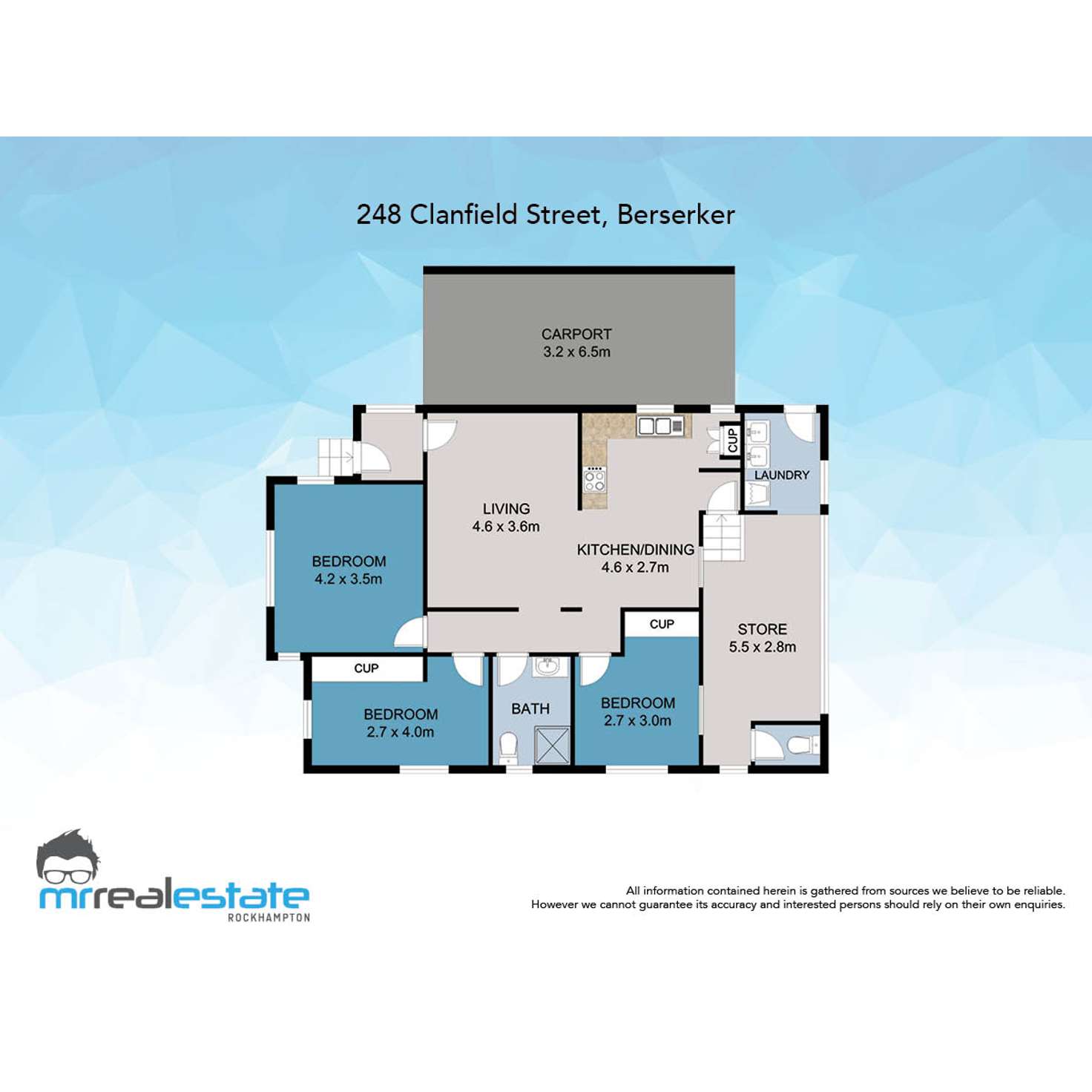 Floorplan of Homely house listing, 248 Clanfield Street, Berserker QLD 4701