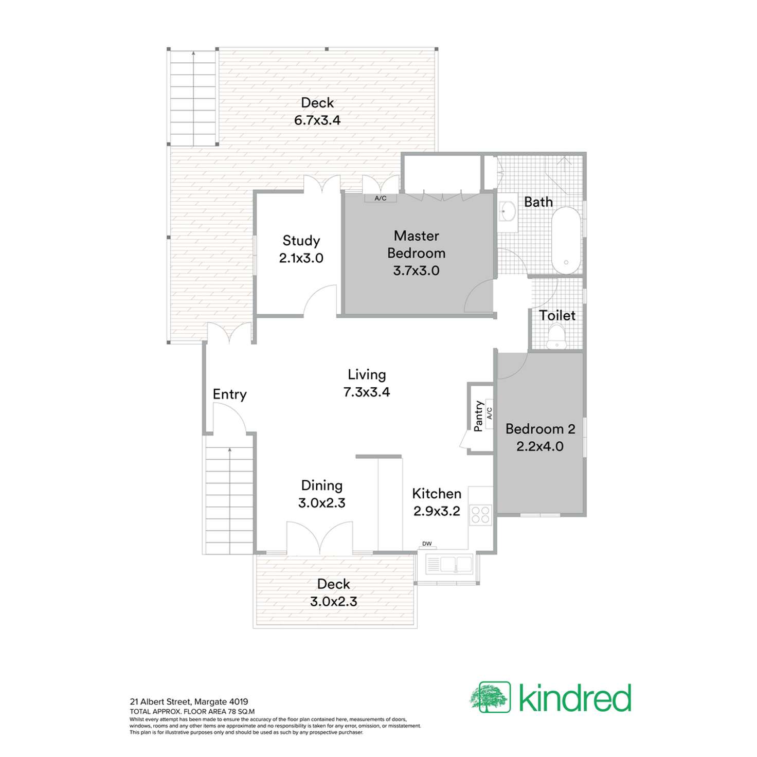 Floorplan of Homely house listing, 21 Albert Street, Margate QLD 4019