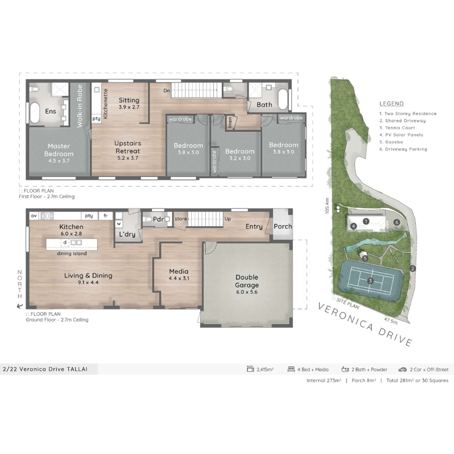 Floorplan of Homely house listing, 2/22 Veronica Drive, Tallai QLD 4213