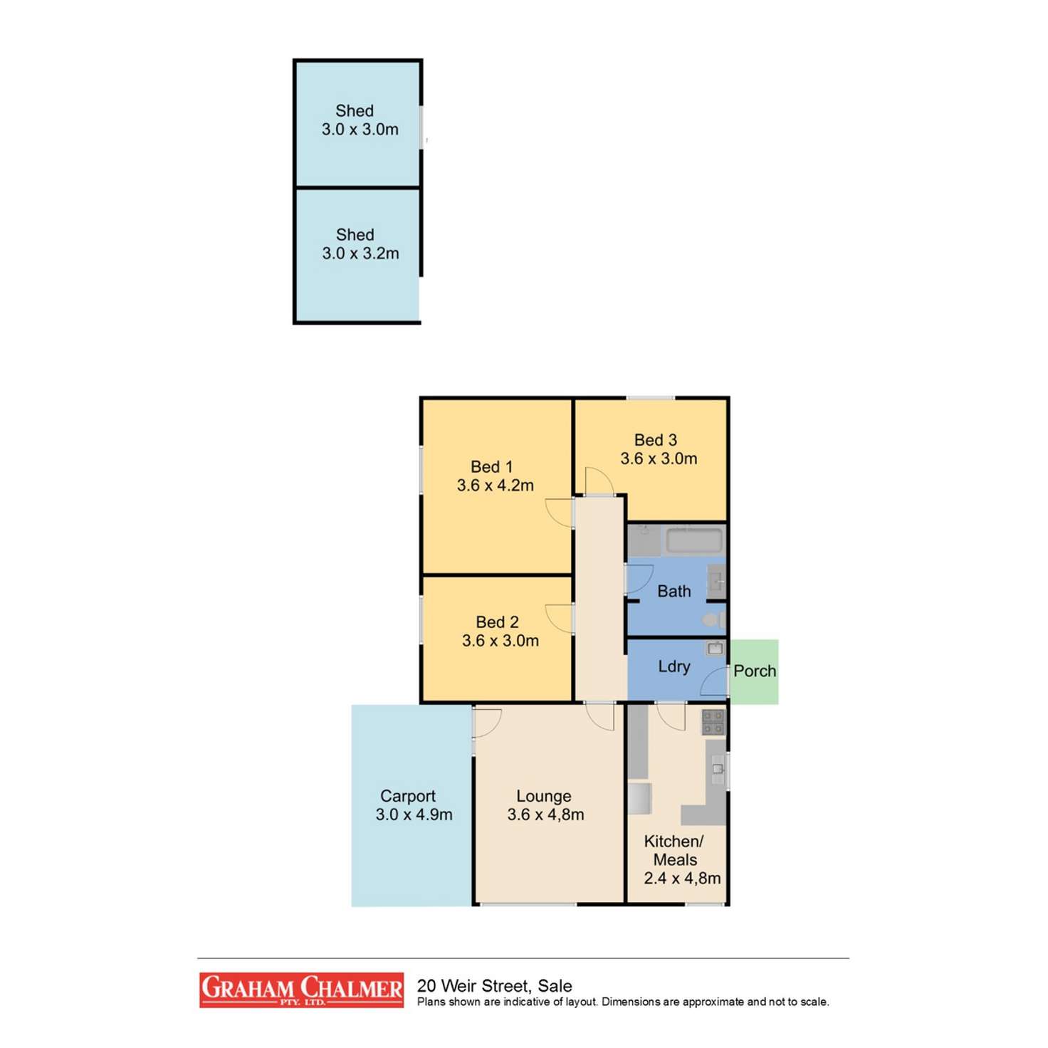 Floorplan of Homely house listing, 20 Weir Street, Sale VIC 3850