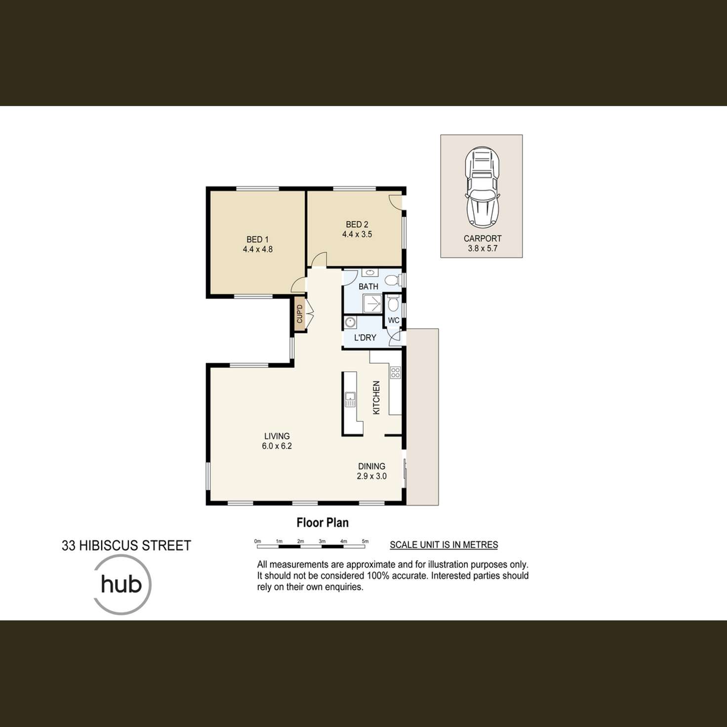 Floorplan of Homely house listing, 33 Hibiscus Street, Steiglitz QLD 4207