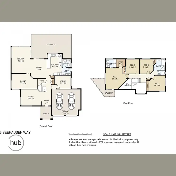 Floorplan of Homely house listing, 3 Seehausen Way, Windaroo QLD 4207